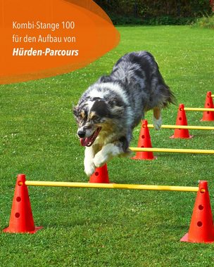 Superhund Agility-Slalom Stange 100 cm ø 25 mm Farbe Orange, Kunststoff