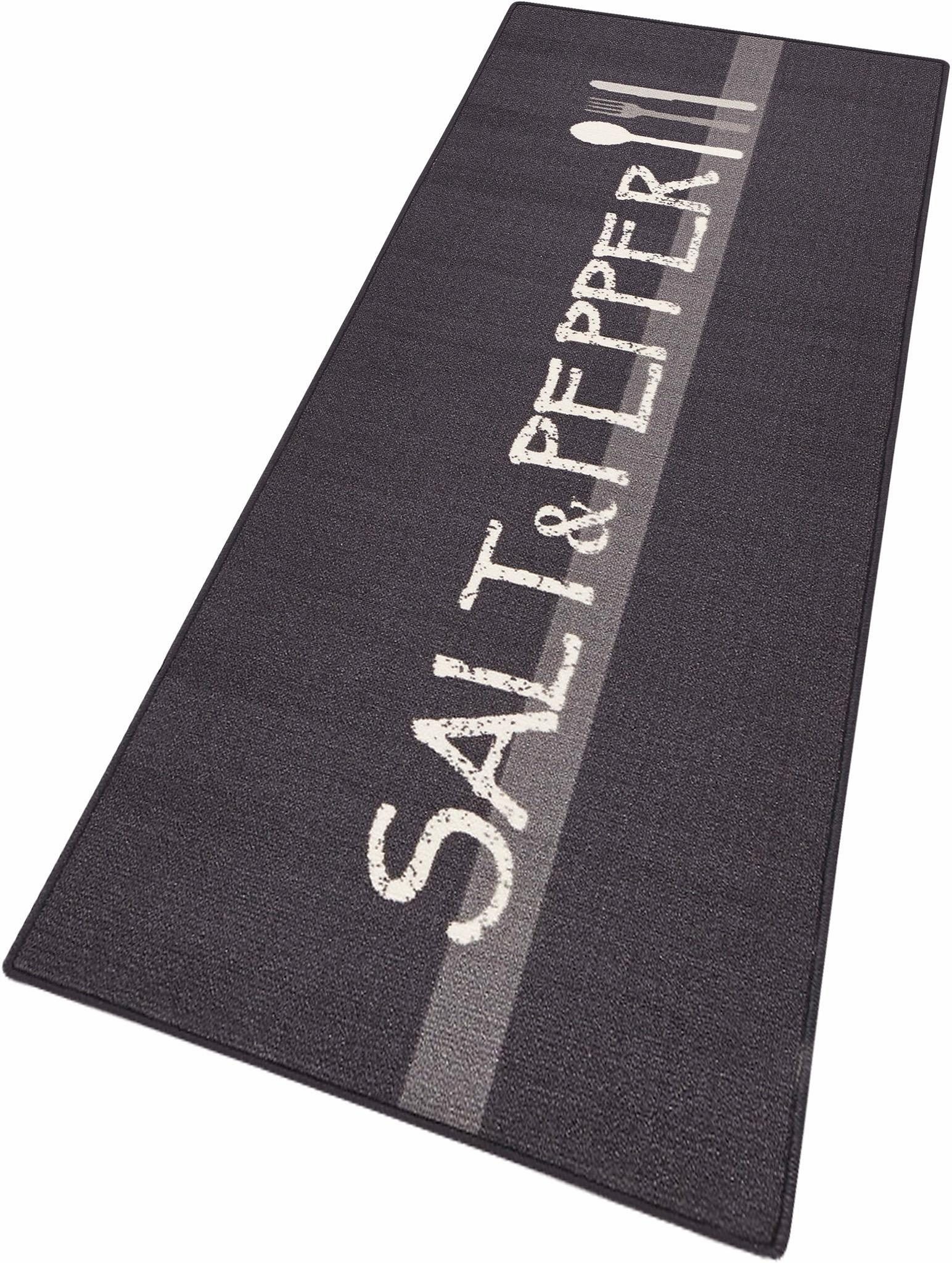 HANSE Home Küchenläufer Salt & Pepper, rechteckig, Höhe: 8 mm, Läufer, Rutschfest, Küchenteppich, Küche, Teppich, Pflegeleicht