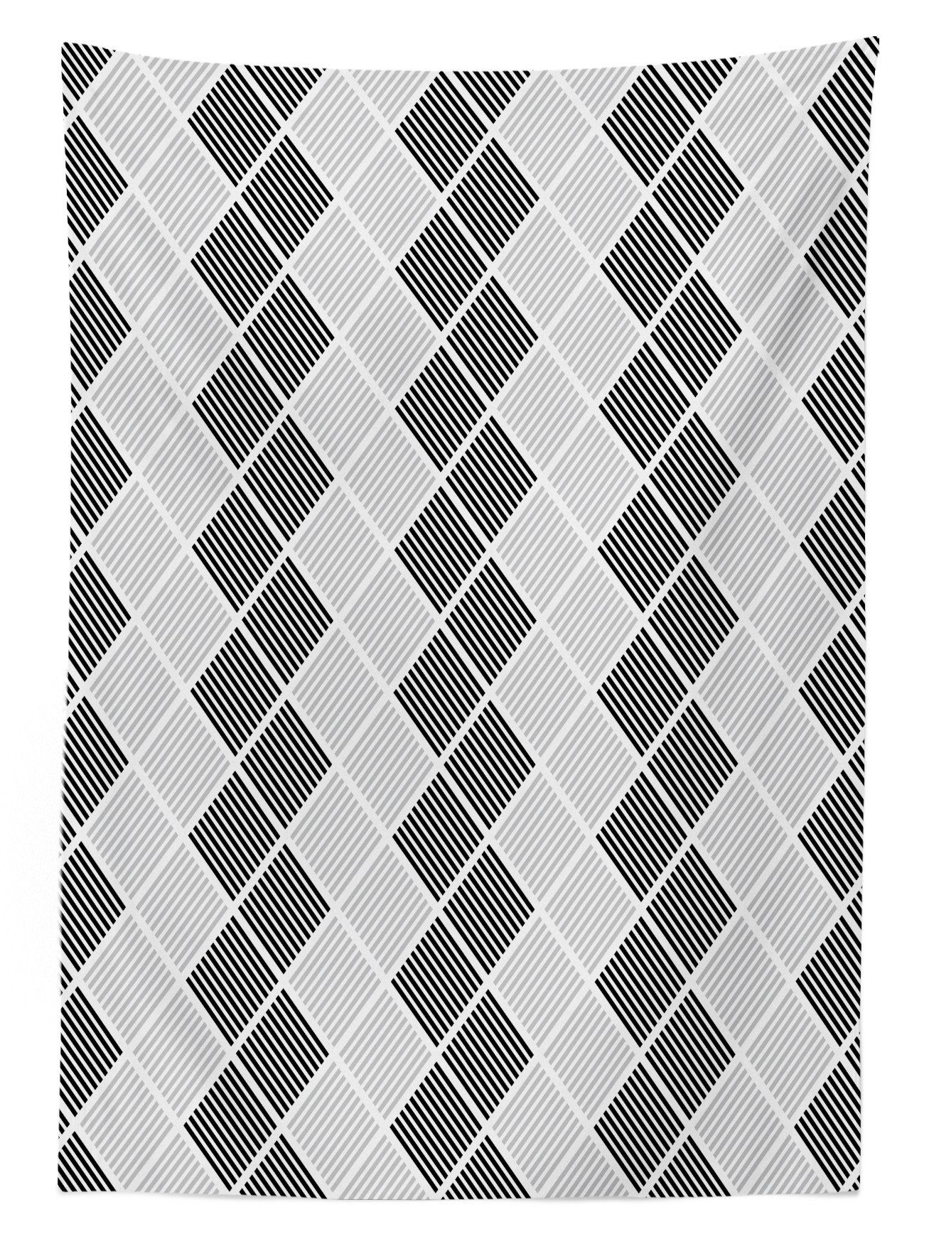 Abstrakt Farbfest den Farben, Klare Symmetric Für Abakuhaus Bereich Außen Waschbar geeignet Geometrisch Tischdecke Linien