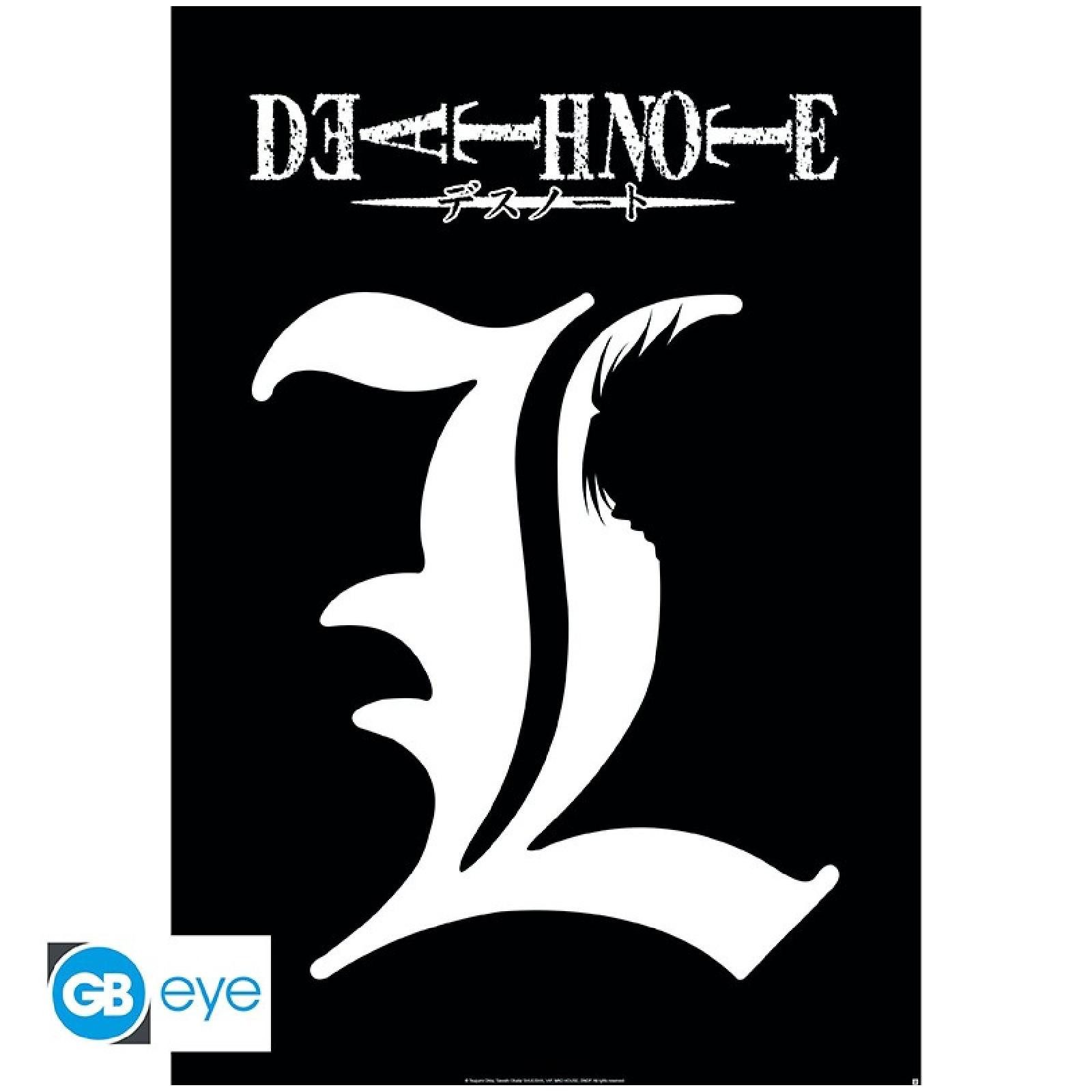 ABYstyle Poster DEATH NOTE - Poster Maxi 91cmx51cm - L Symbol
