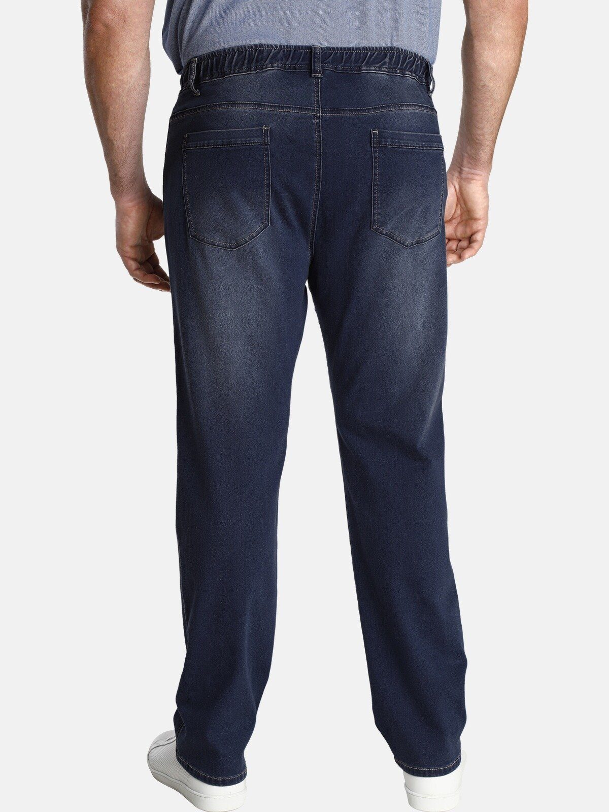 Charles Colby 5-Pocket-Jeans BARON KEYLAN dunkelblau so bequem wie Jogginghose eine