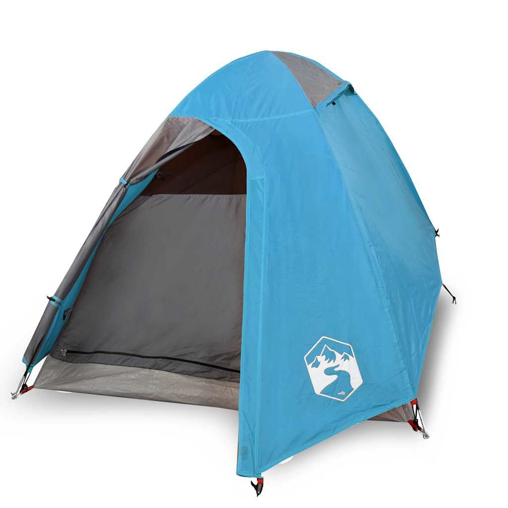 Kuppelzelt Kuppel-Campingzelt 2 Personen Blau Wasserdicht