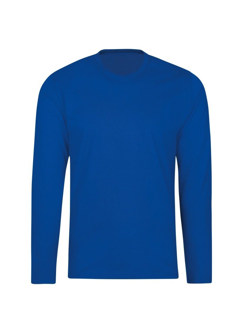 Baumwolle, 100% Trigema T-Shirt Langarmshirt Rundhals-Ausschnitt aus TRIGEMA