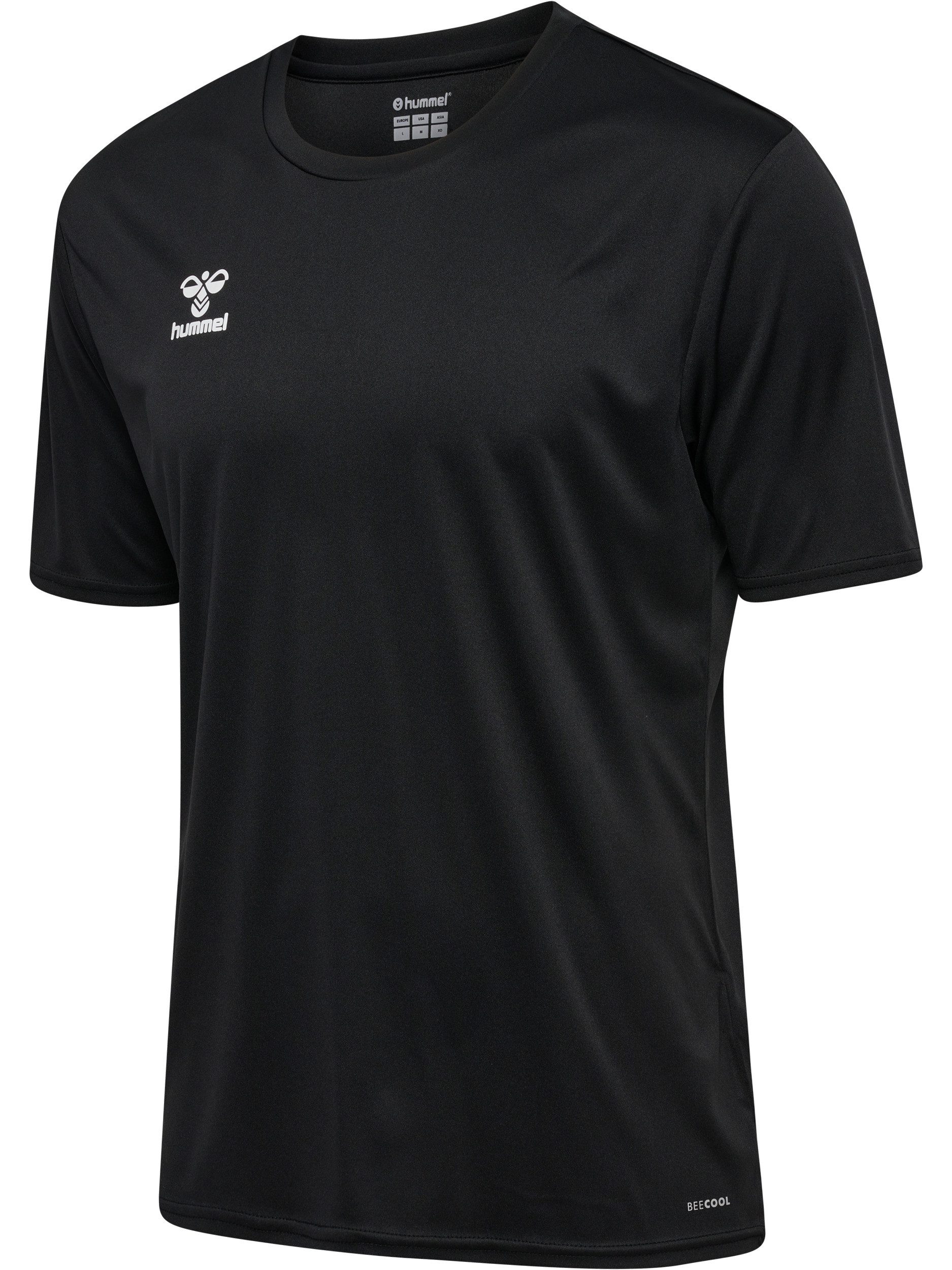 hummel Trainingsshirt HMLESSENTIAL JERSEY S/S Kurzarm-Design, mit Rundhalsausschnitt, in Trikot-Qualität