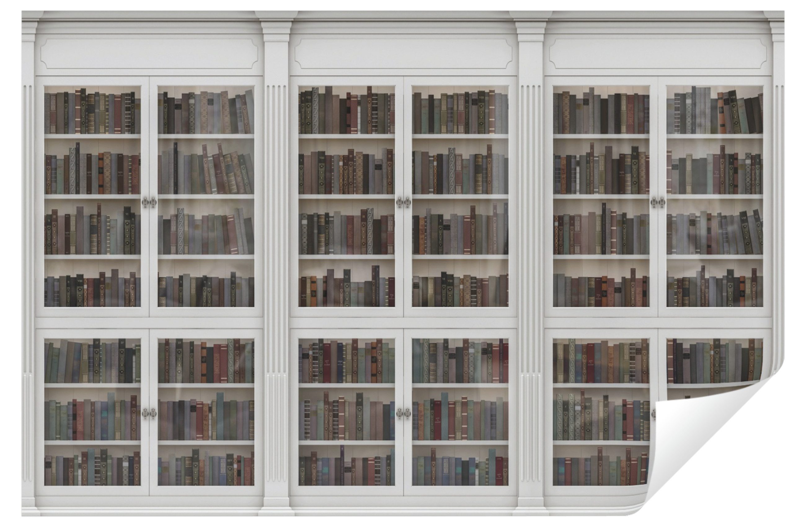 Fototapete Bücherei Bücherregal Bibliothek Vlies Tapete Wohnzimmer Schlafzimmer