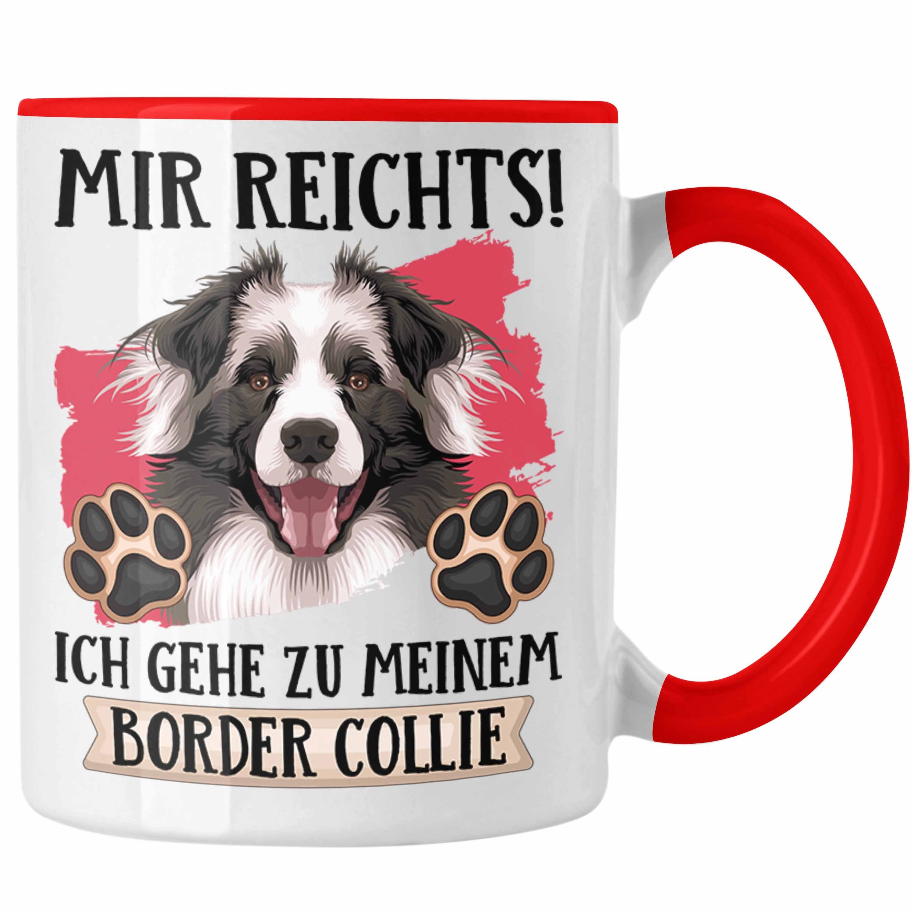 Rot Lustiger Spruch Trendation Mi Besitzer Border Geschenkidee Tasse Tasse Collies Geschenk