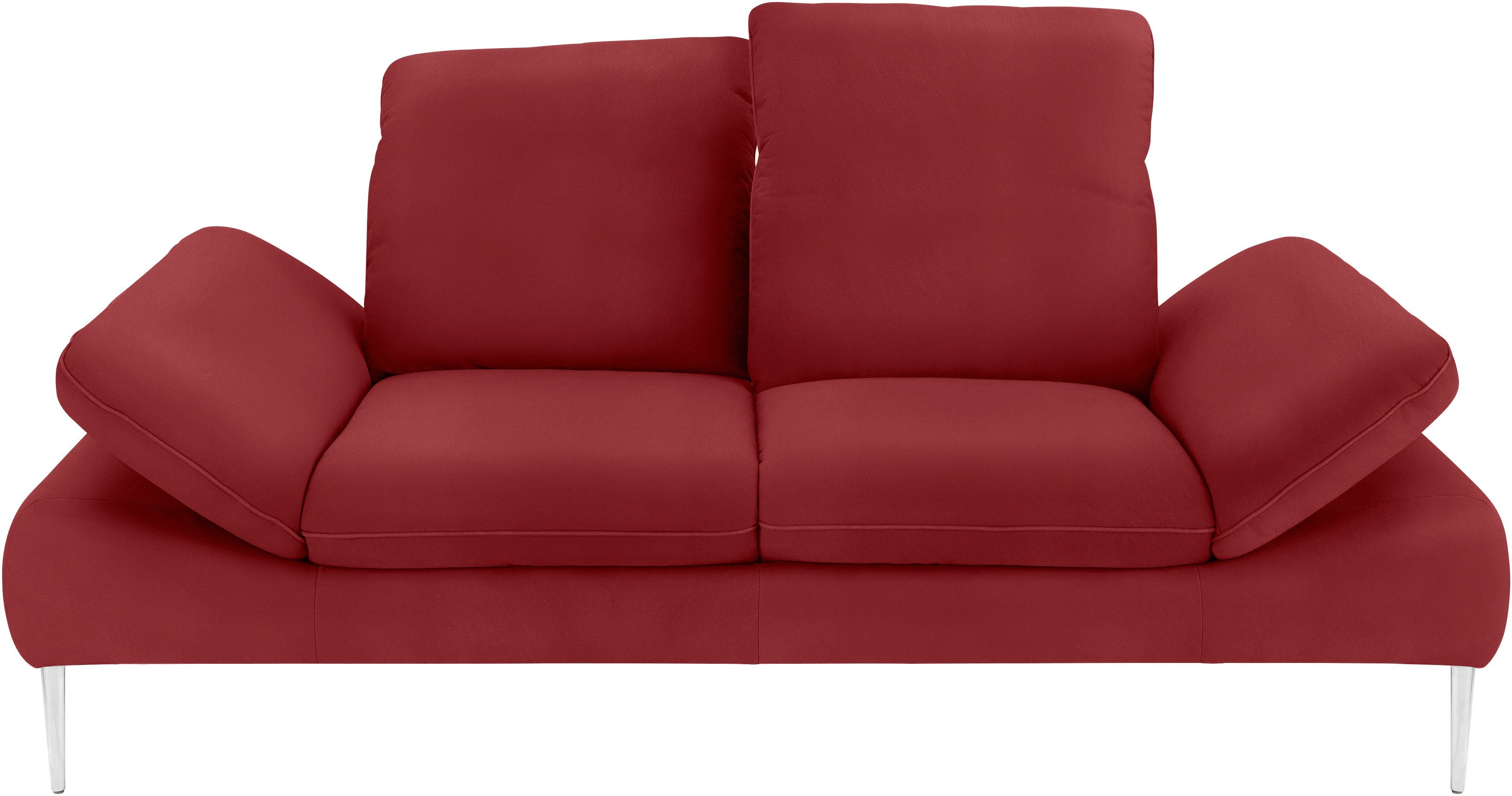 W.SCHILLIG 2-Sitzer enjoy&MORE, mit Sitztiefenverstellung, cm matt, Füße silber 202 Breite