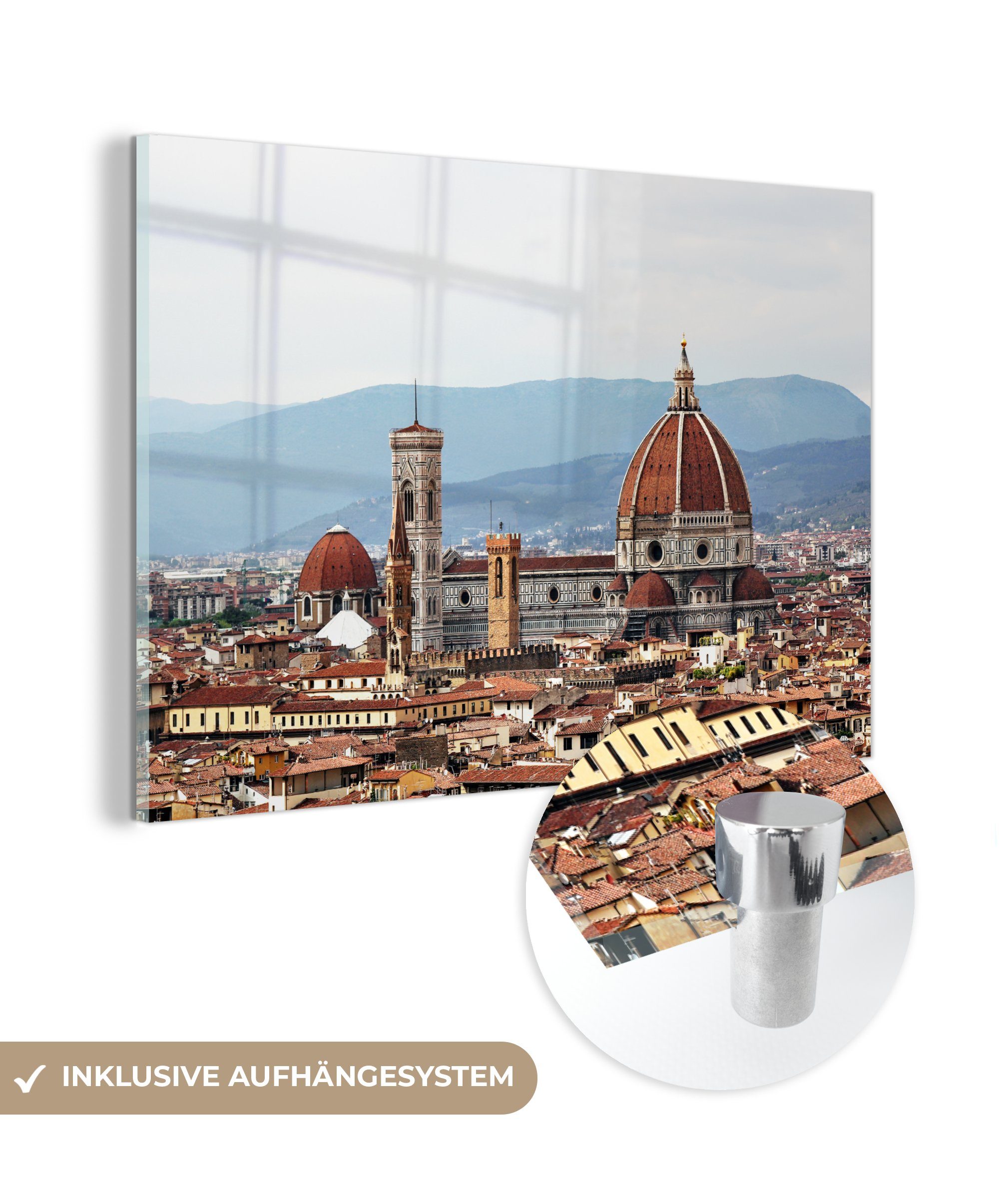St), Italien - Wohnzimmer Acrylglasbild MuchoWow - Florenz, & Schlafzimmer Acrylglasbilder (1 Architektur