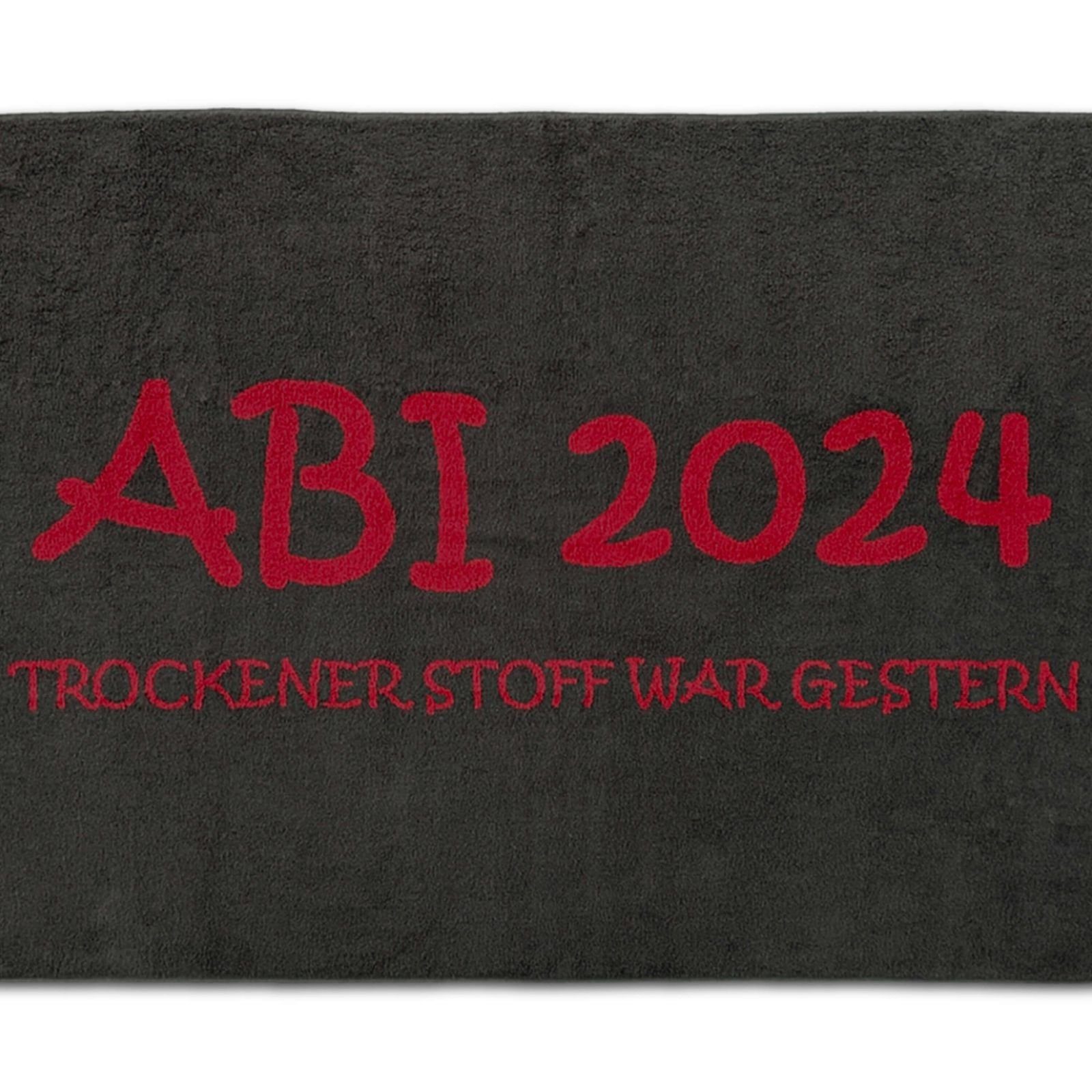 ABI Walkfrottier Strandbadetuch, Abituch, Handtuch Strandlaken Geschenk (1-St), Anthrazit Abilaken, 2024 ESPiCO Kaminrot,