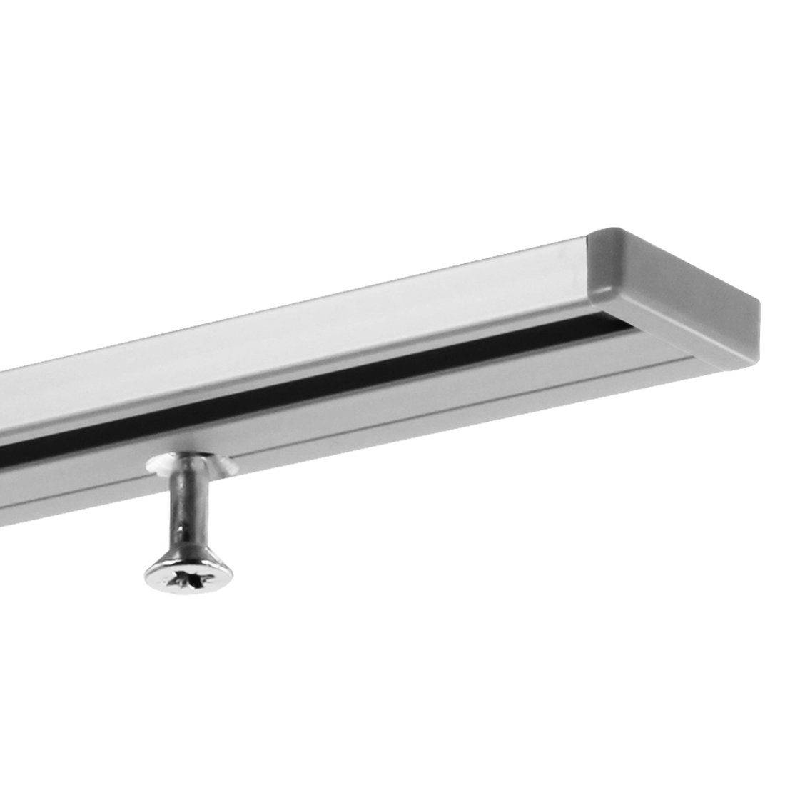 Gardinenschiene Vorhangschiene in Aluminium, 1-läufig, Speditionsversand,  Gardineum, 1-läufig | Gardinenstangen