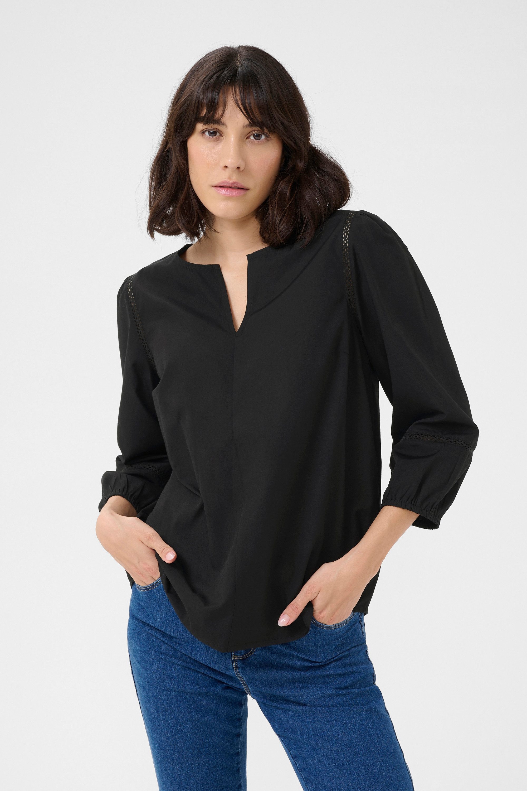 Langarmbluse Langarm-Bluse KAlila