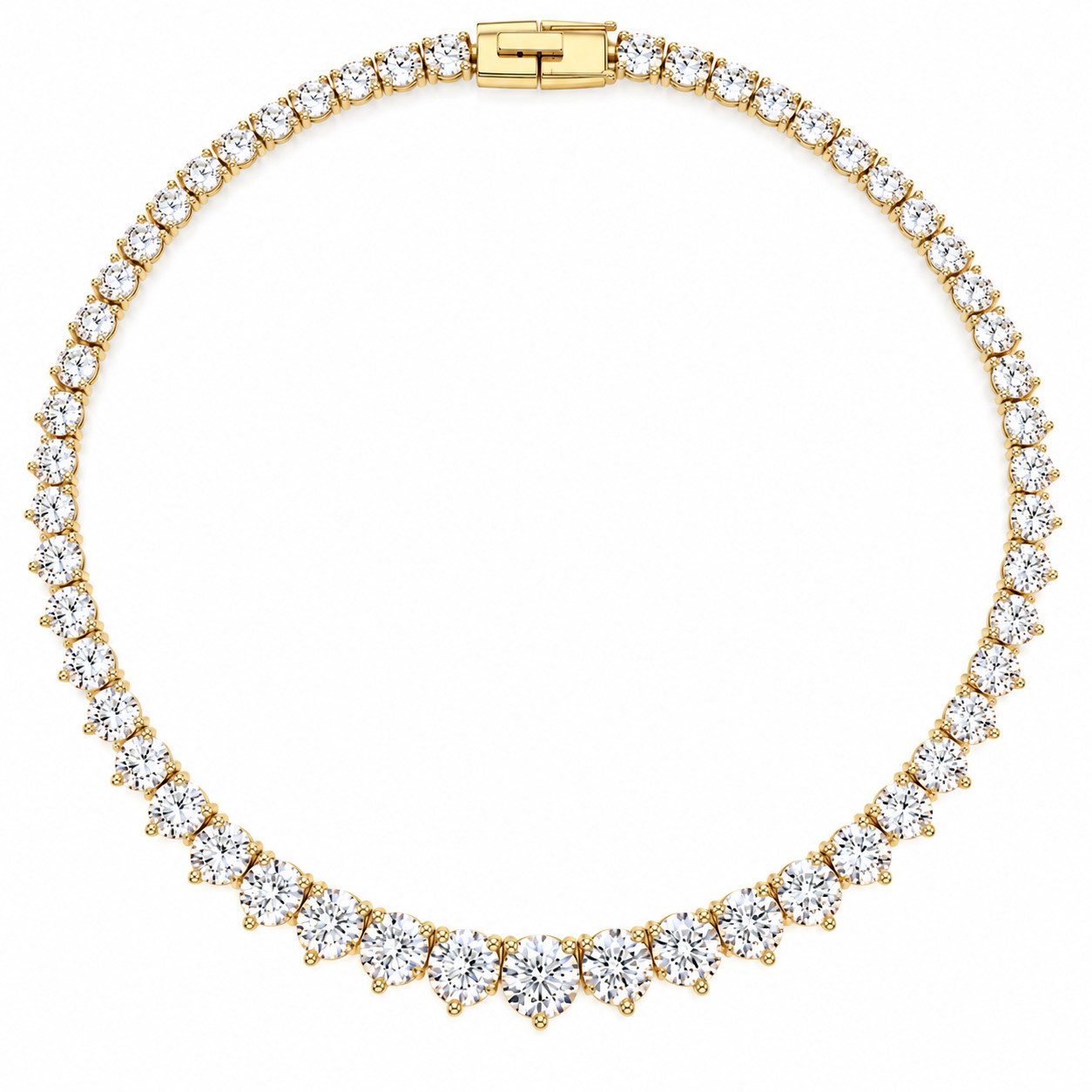 ROUGEMONT Collier Funkelndes Zirkonia Damen Collier 42cm Tropfenform, 4A Zirkonia