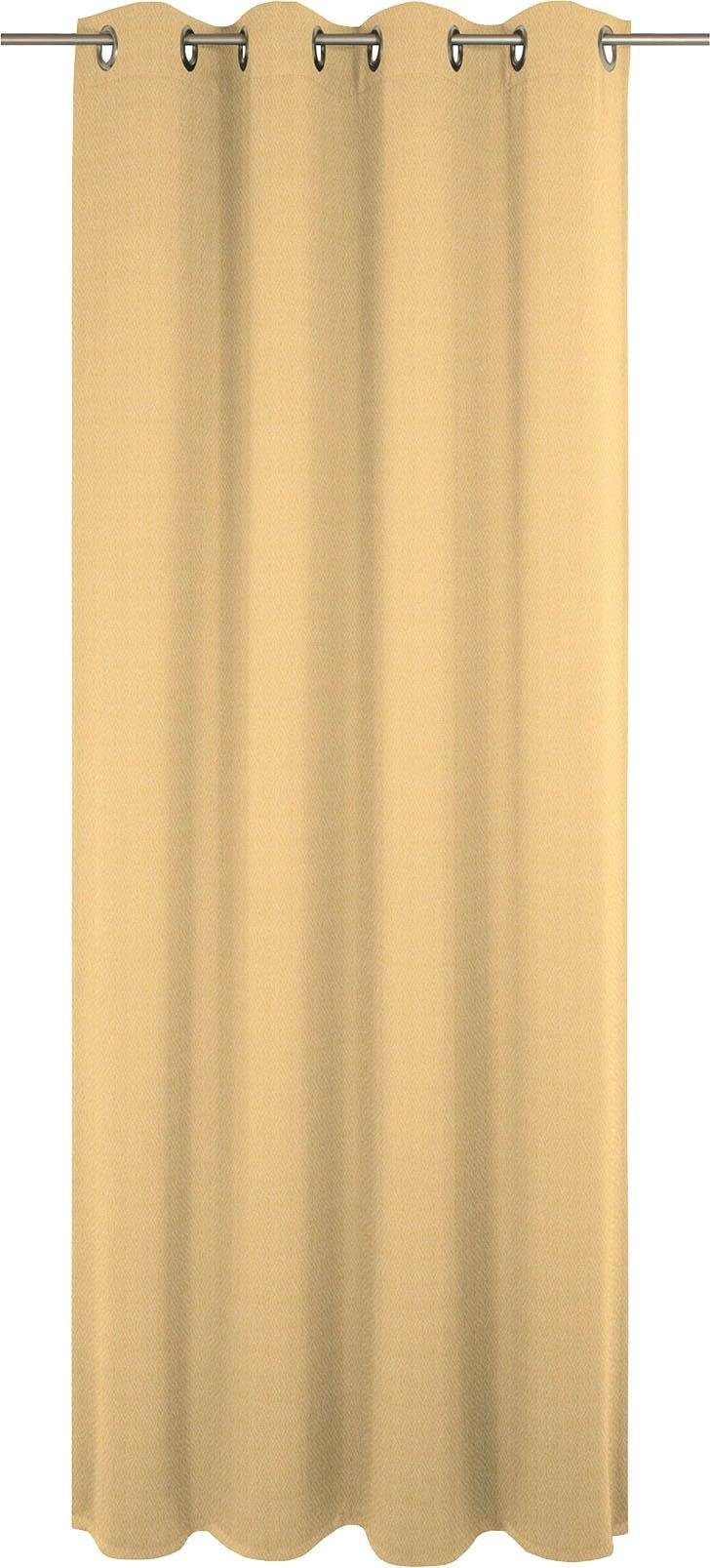 Vorhang Graphic Ventus Light, Adam, Ösen (1 St), blickdicht, Jacquard dunkelgelb