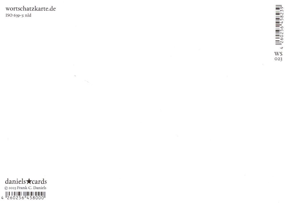 Thumbnail - Postkarte Wortschatz-Postkarte "plimpplamppletteren"