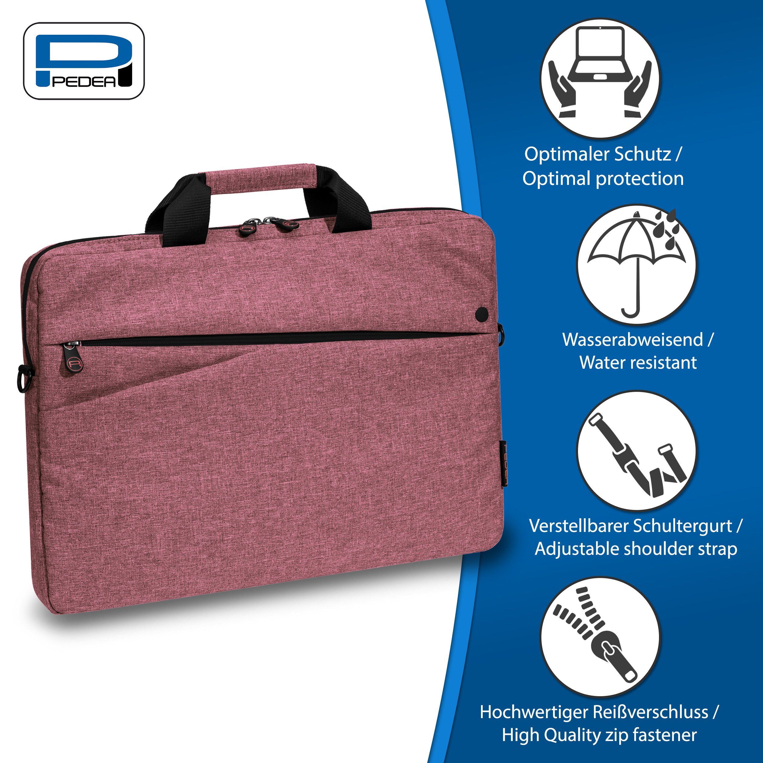 PEDEA Laptoptasche FASHION, Umhängetasche mit dicken günstig online kaufen