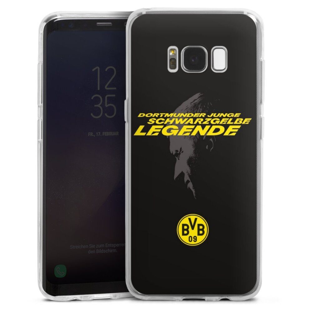 DeinDesign Handyhülle Marco Reus Borussia Dortmund BVB Danke Marco Schwarzgelbe Legende, Samsung Galaxy S8 Silikon Hülle Bumper Case Handy Schutzhülle