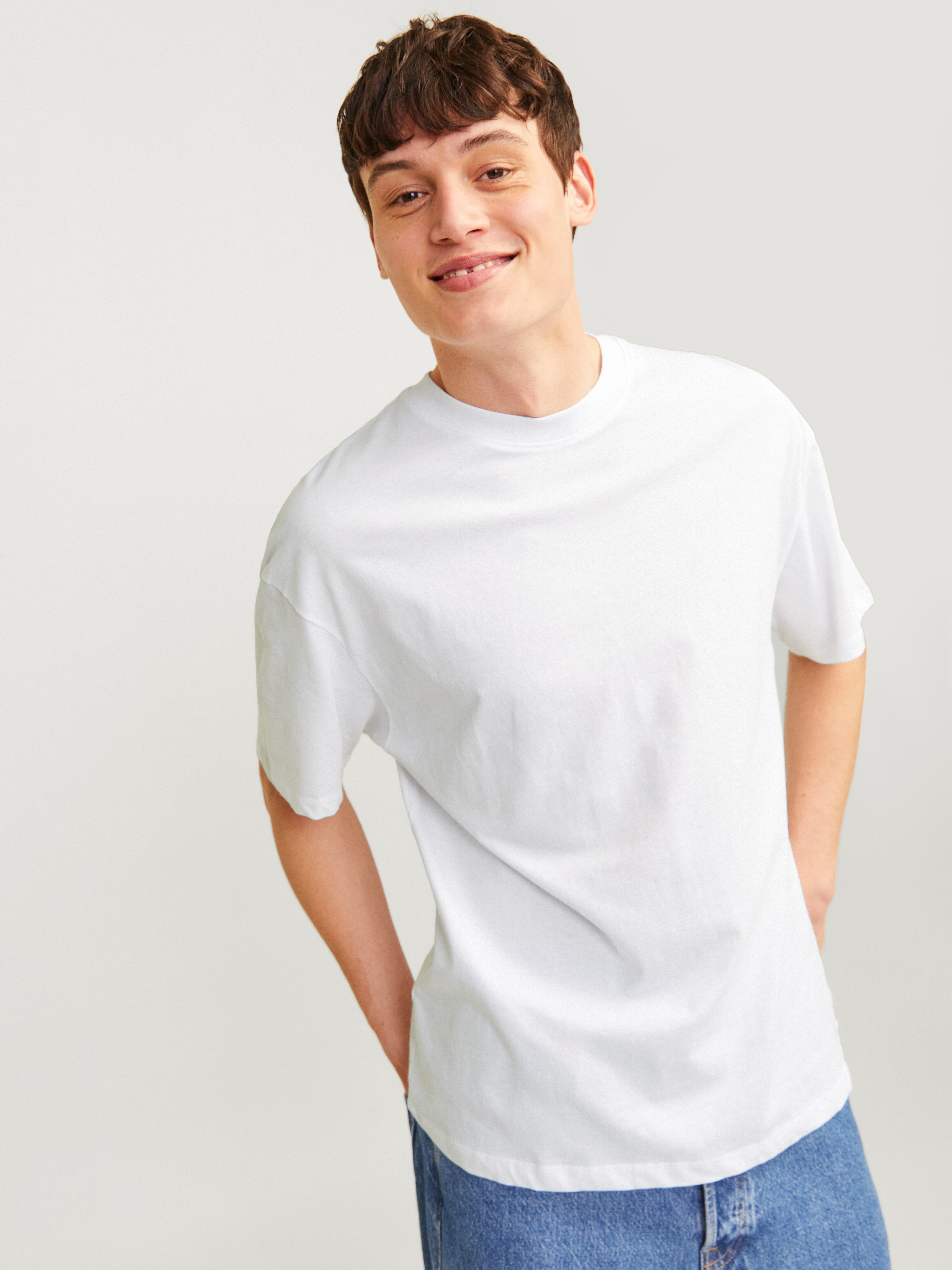 Jack & Jones Rundhalsshirt JJEBRADLEY TEE SS O-NECK 2PK MP NOOS (2-tlg) günstig online kaufen
