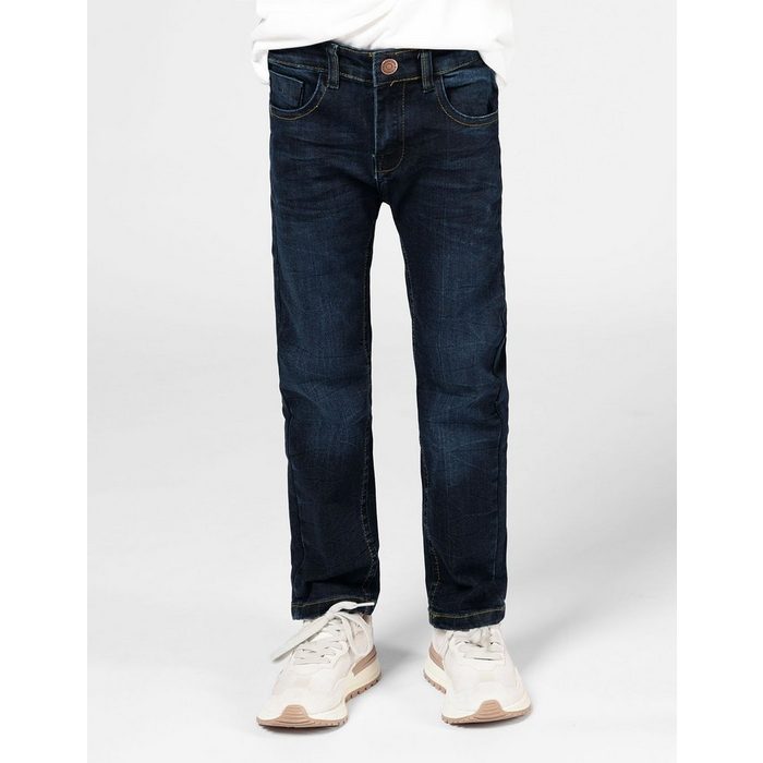 STACCATO Regular-fit-Jeans Jungen Jeans Kleinkinder - Blue Denim weitenverstellbarer Bund gerade zulaufendes Hosenbein