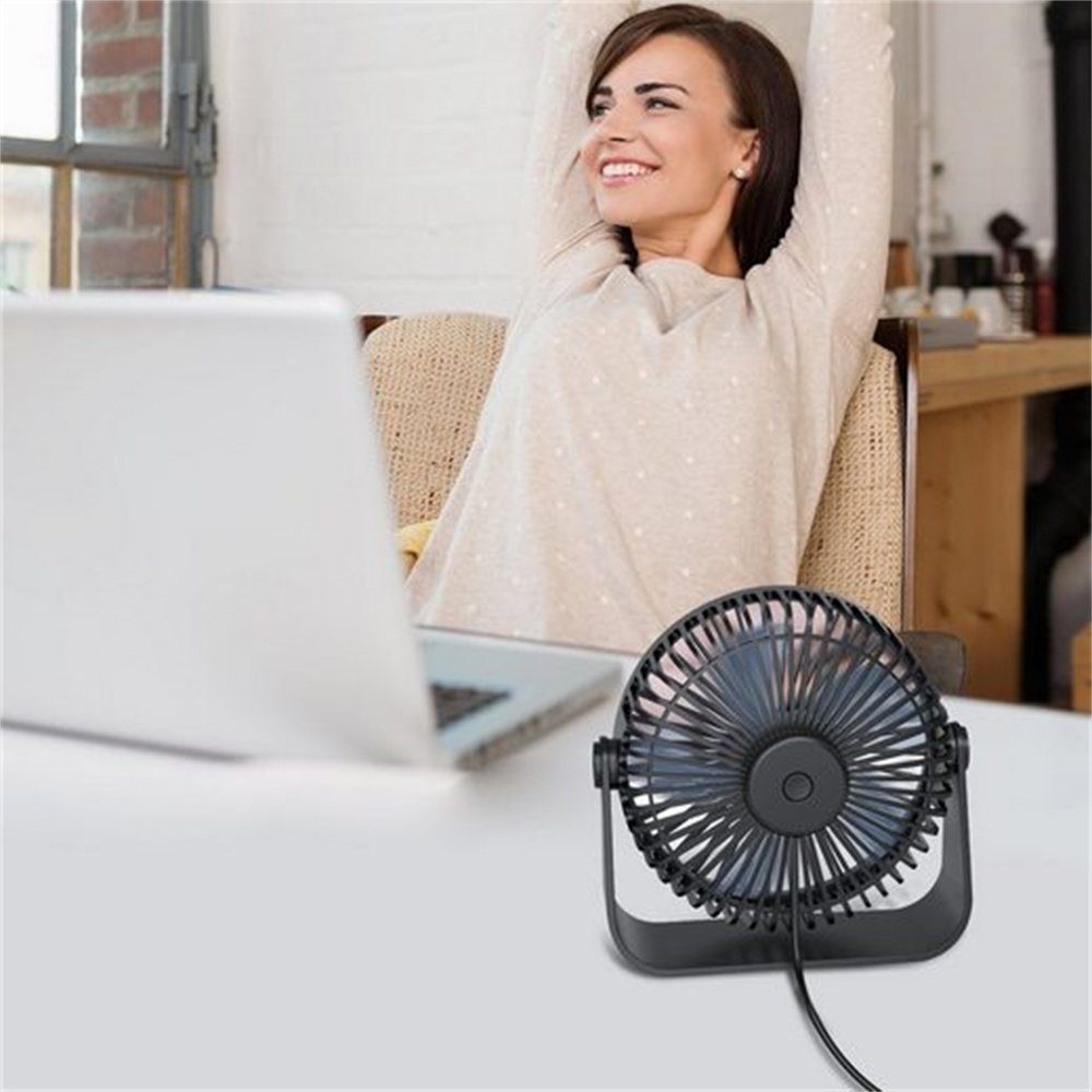 Geschwindigkeitsstufen, Vaxiuja Ventilator, Büro Mini USB für Mini USB-Ventilator 3 Schlafzimmer