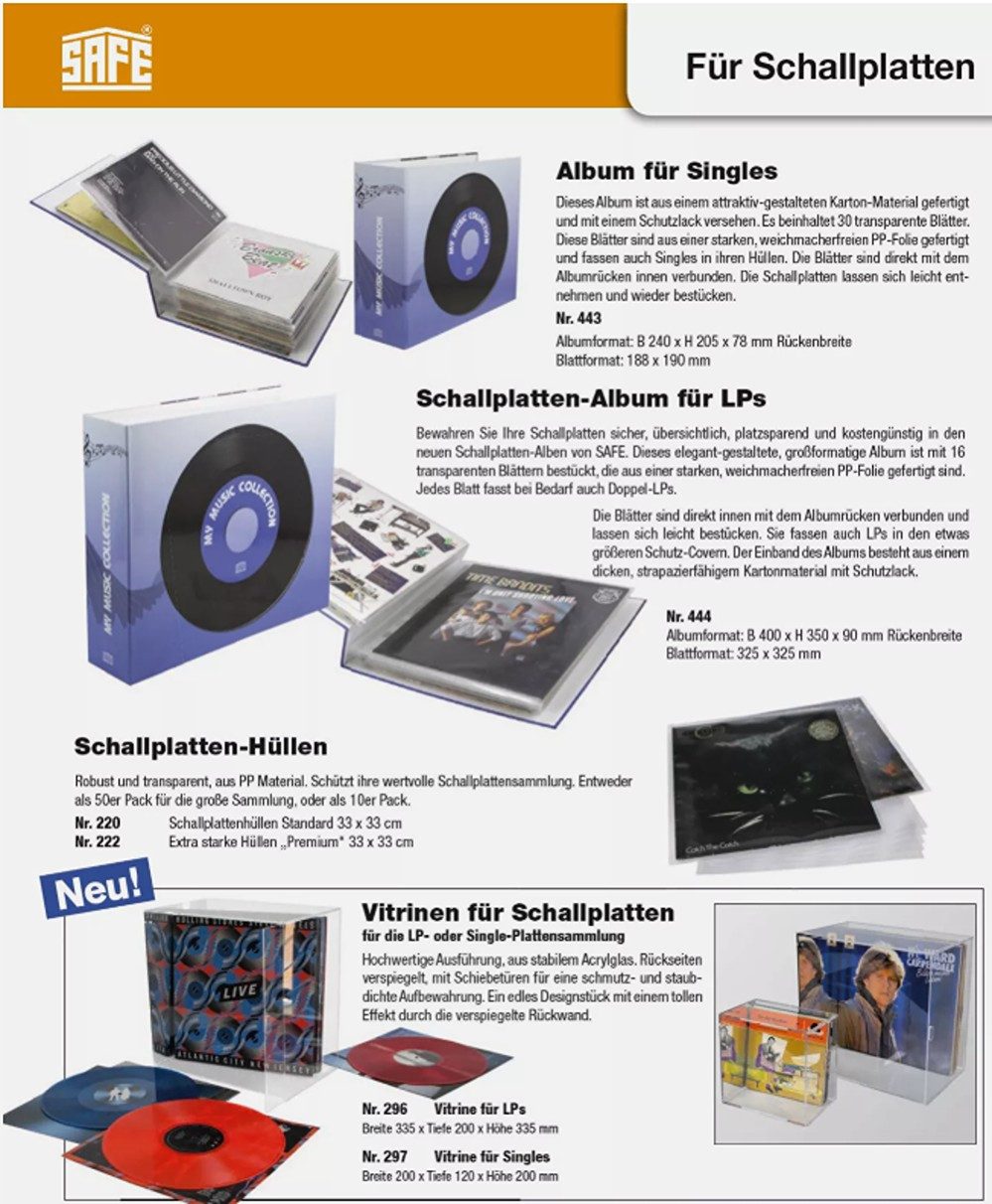 Safe-Album CD-Hülle Sammelalbum CD DVD inkl. 10 Sammelhüllen für 40 DVD Blue Ray
