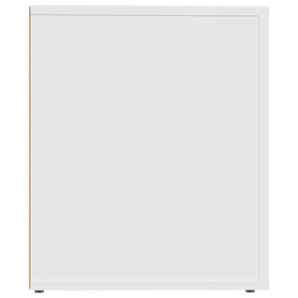 vidaXL Fächerschrank Nachttisch Weiß 50x39x47 cm (1-St)