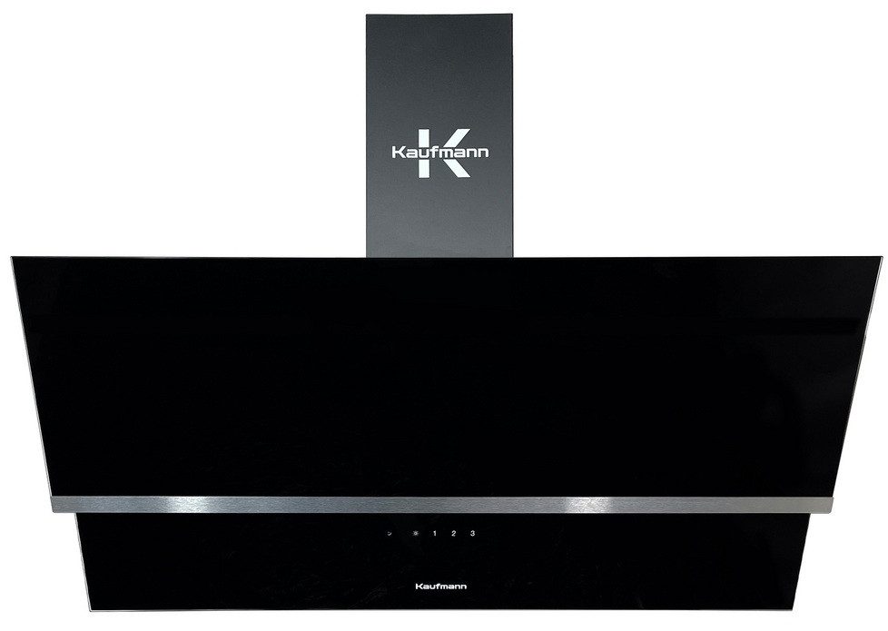 KAUFMANN Wandhaube LUNA 90 BL.,Dunstabzugshaube 90 cm 1000 m³/h, Schwarz, Kopffreihaube LUNA 90 BL.,Dunstabzugshaube 90 cm 1000 m³/h, Schwarz, Kopffreihaube, Dunsthaube 90 cm,Schwarzglas, Fernbedienung, Kopffreihaube 90cm