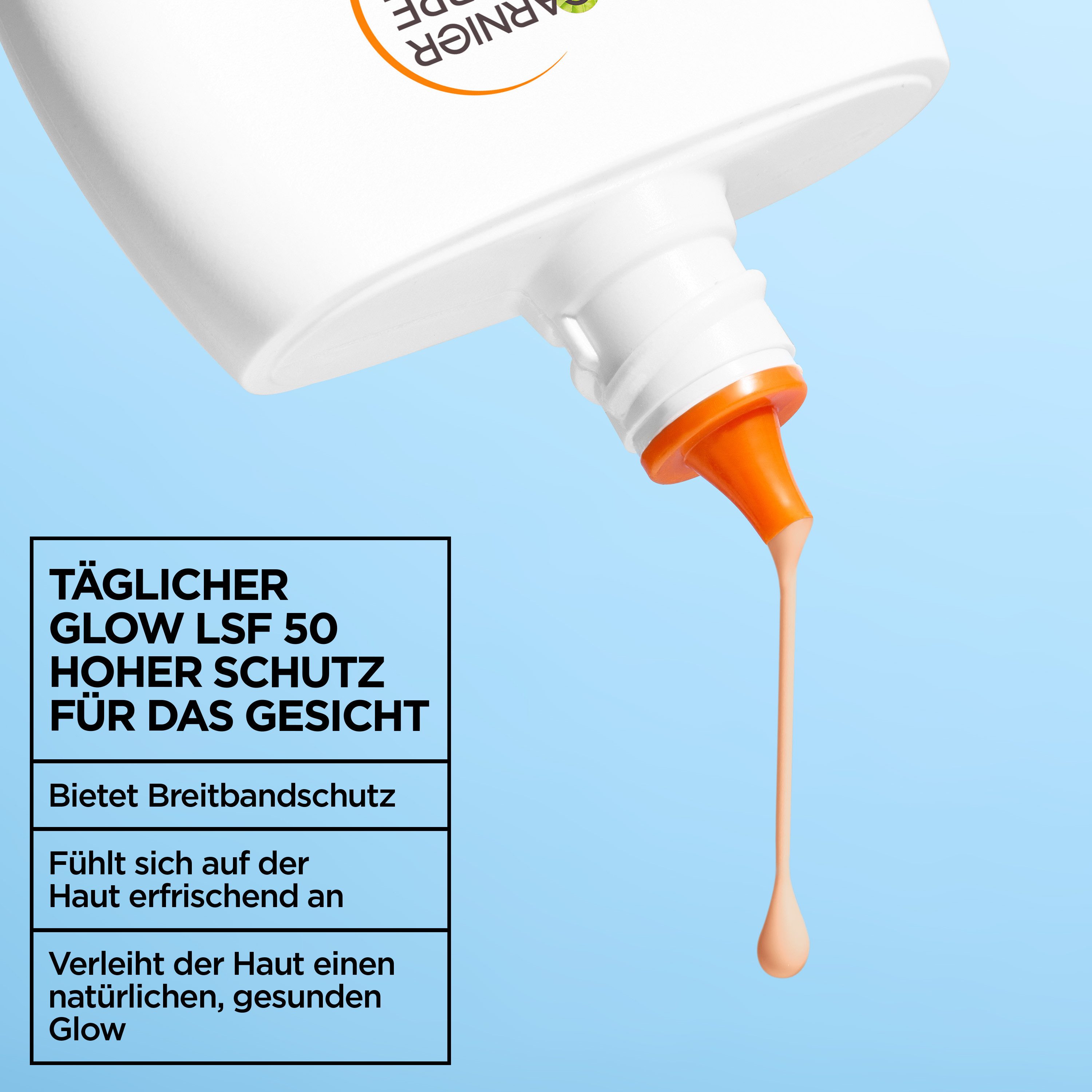 GARNIER Ambre Solaire Super UV UV-Water-Fluid Glow LSF 50 Sonnengel · 40 ml – Bild 4 von 5