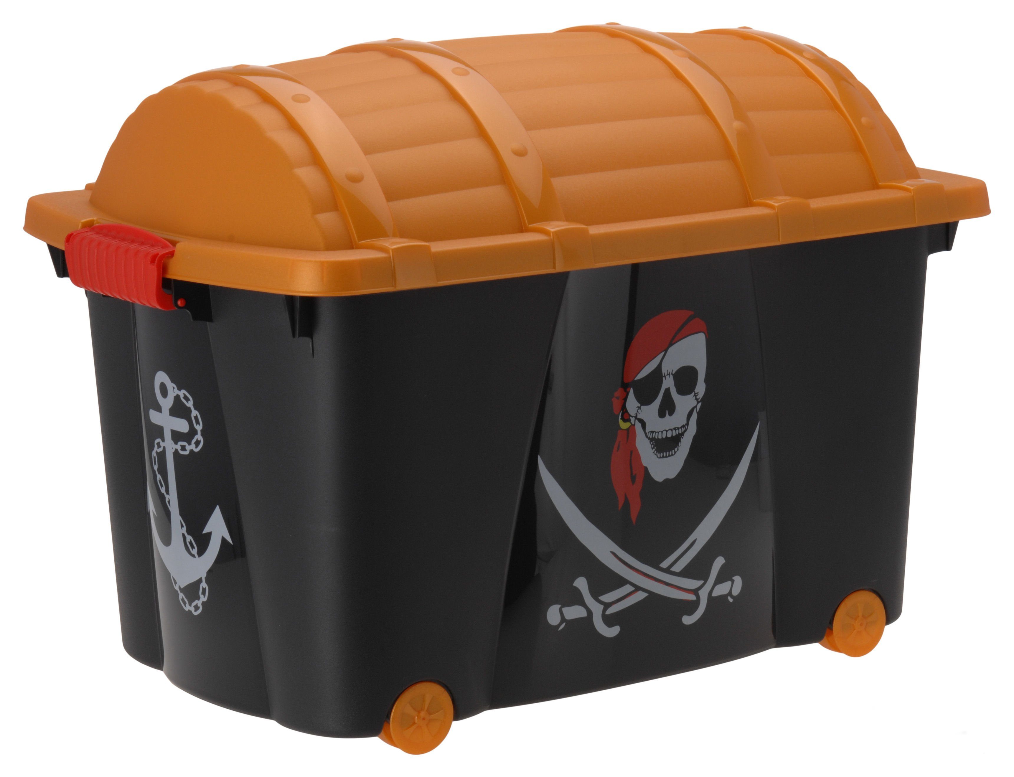Spetebo Spielzeugtruhe Kinder Rollbox PIRAT mit günstig online kaufen