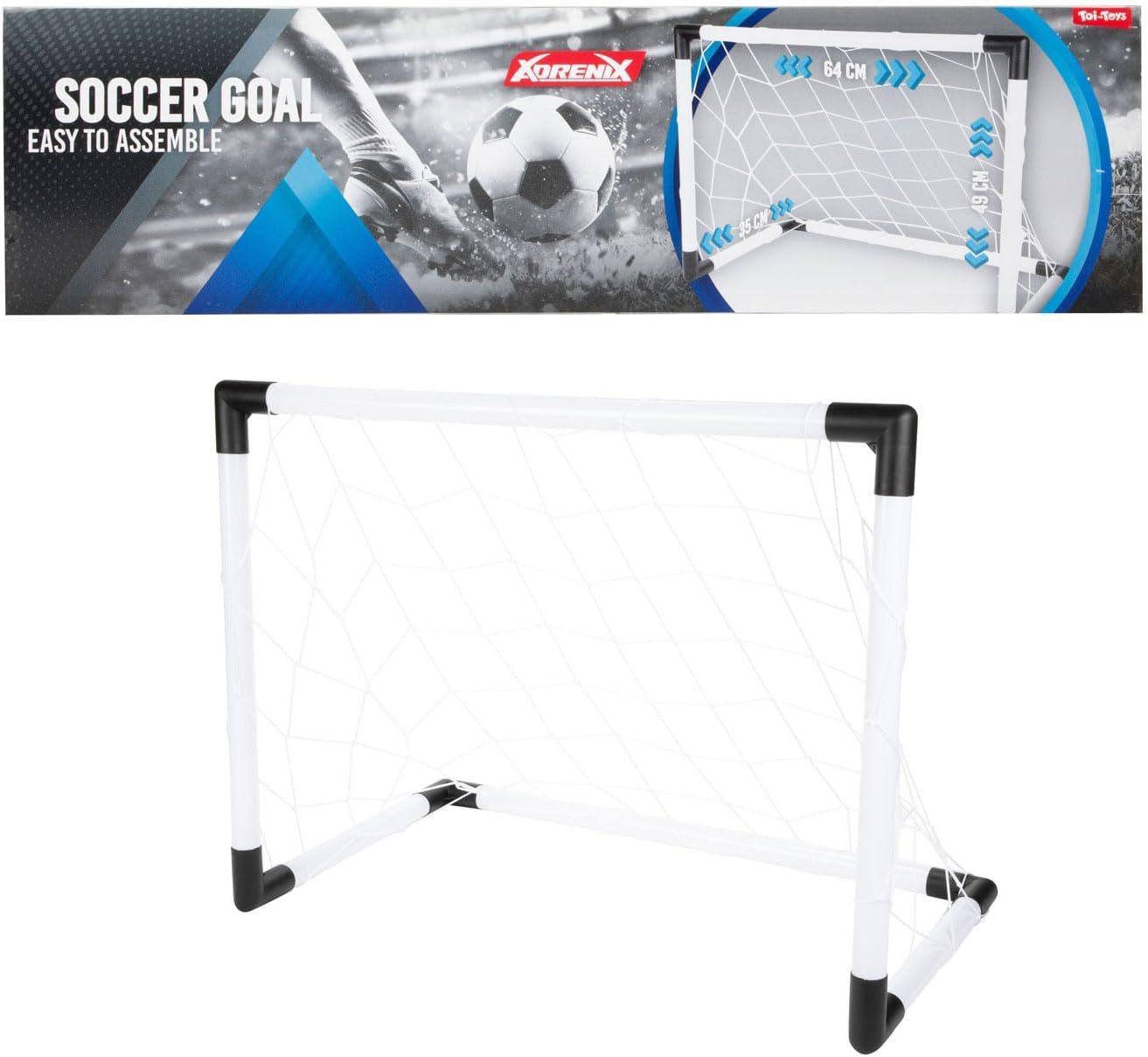 Toi-Toys Fußballtor Adrenix Kunststoff Fuss­ball­tor mit Netz LxBxT 64x49x35cm ab 3 Jahren