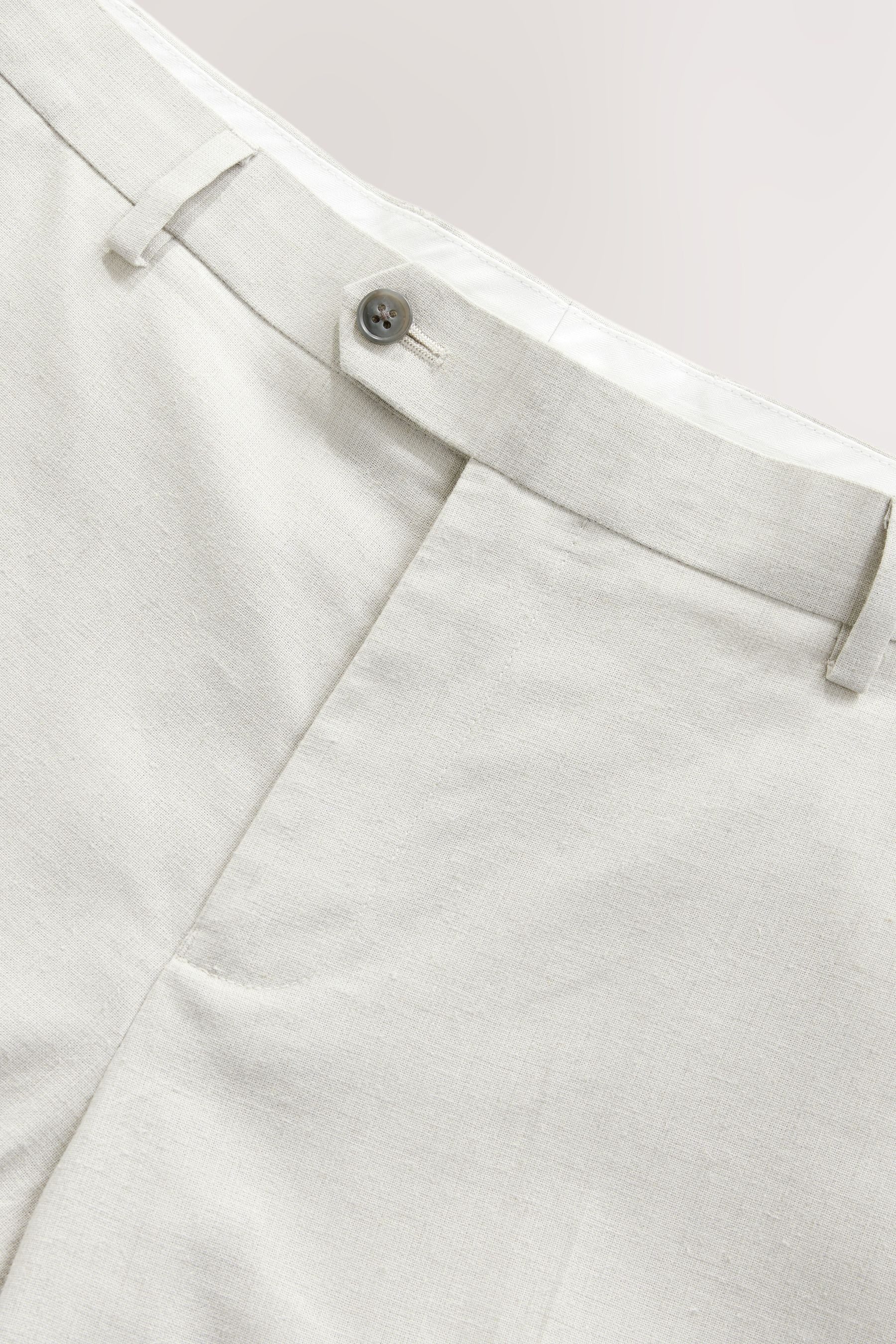 Next Anzughose Strukturierte Tailored Fit Anzughose aus Leinen (1-tlg)