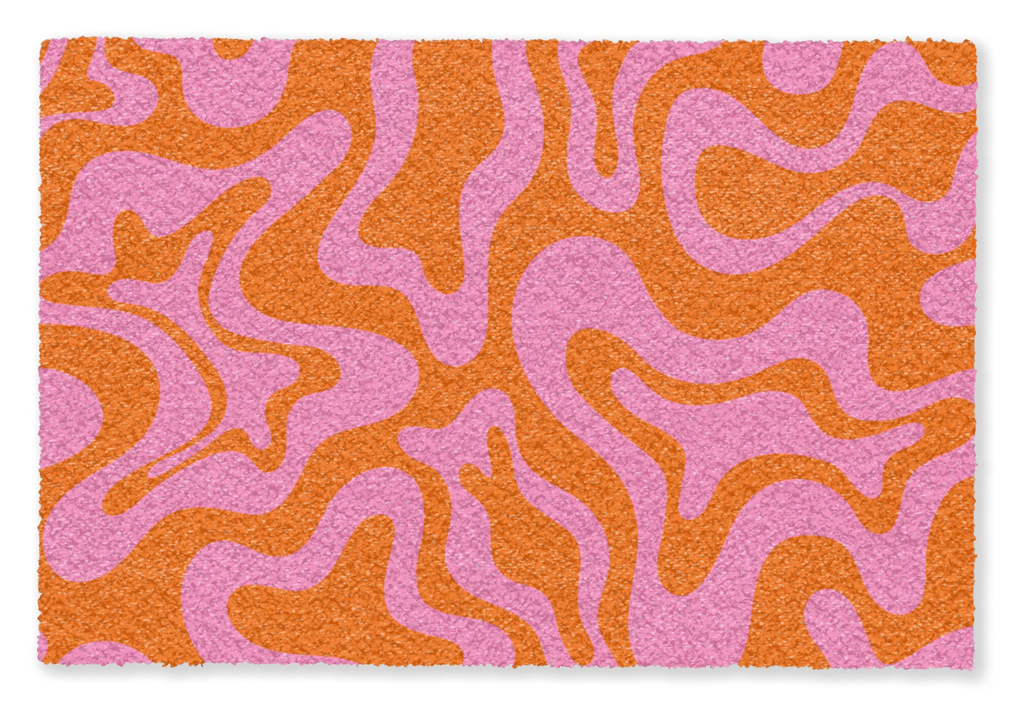 MuchoWow Fußmatte Groß Muster - Rosa - Orange - Abstrakt - Modern, Rechteckig, Eingangsmatte, Türmatte, Teppich 180x120 cm
