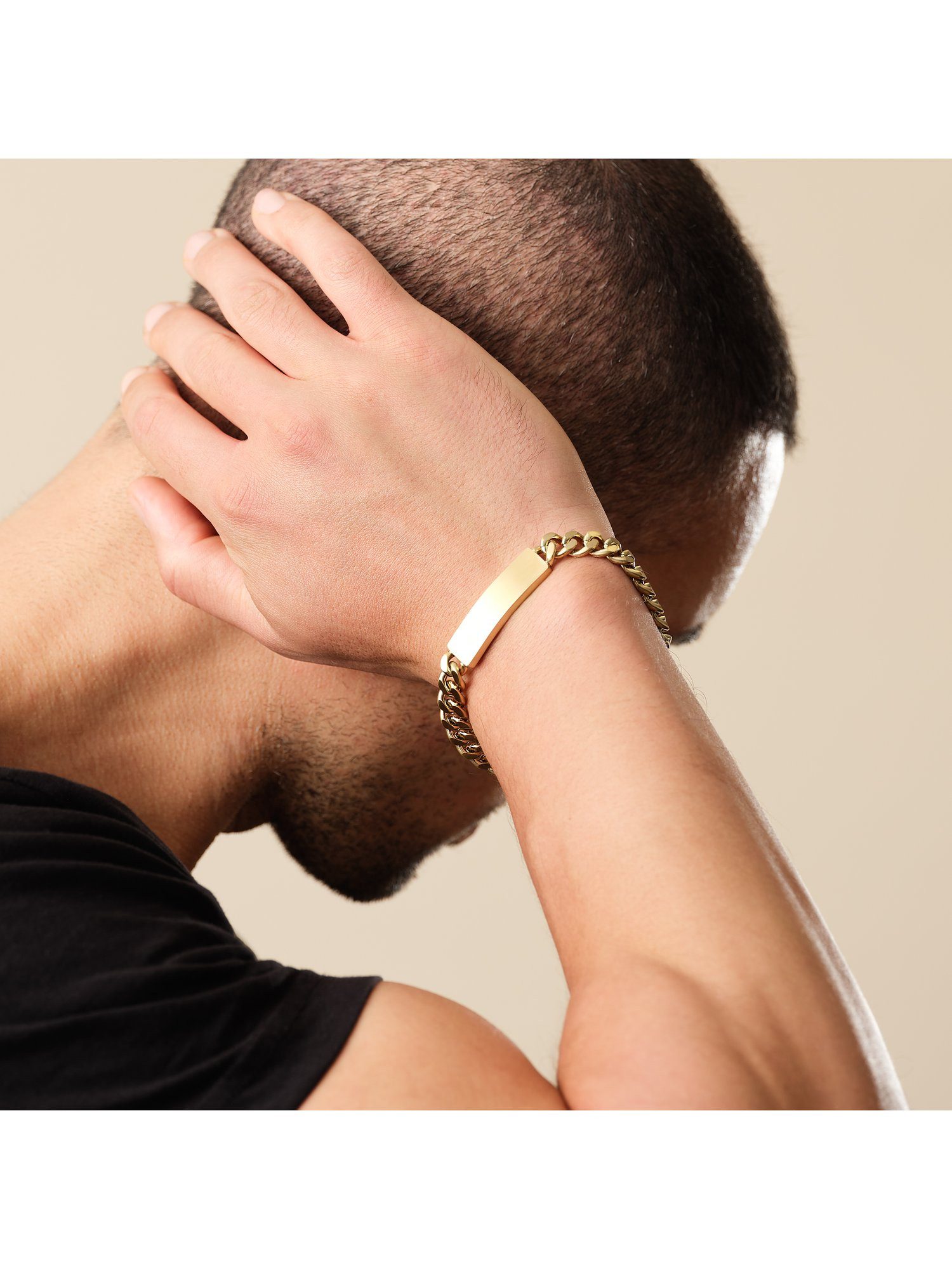 FAVS Edelstahlarmband FAVS Herren-Armband Edelstahl