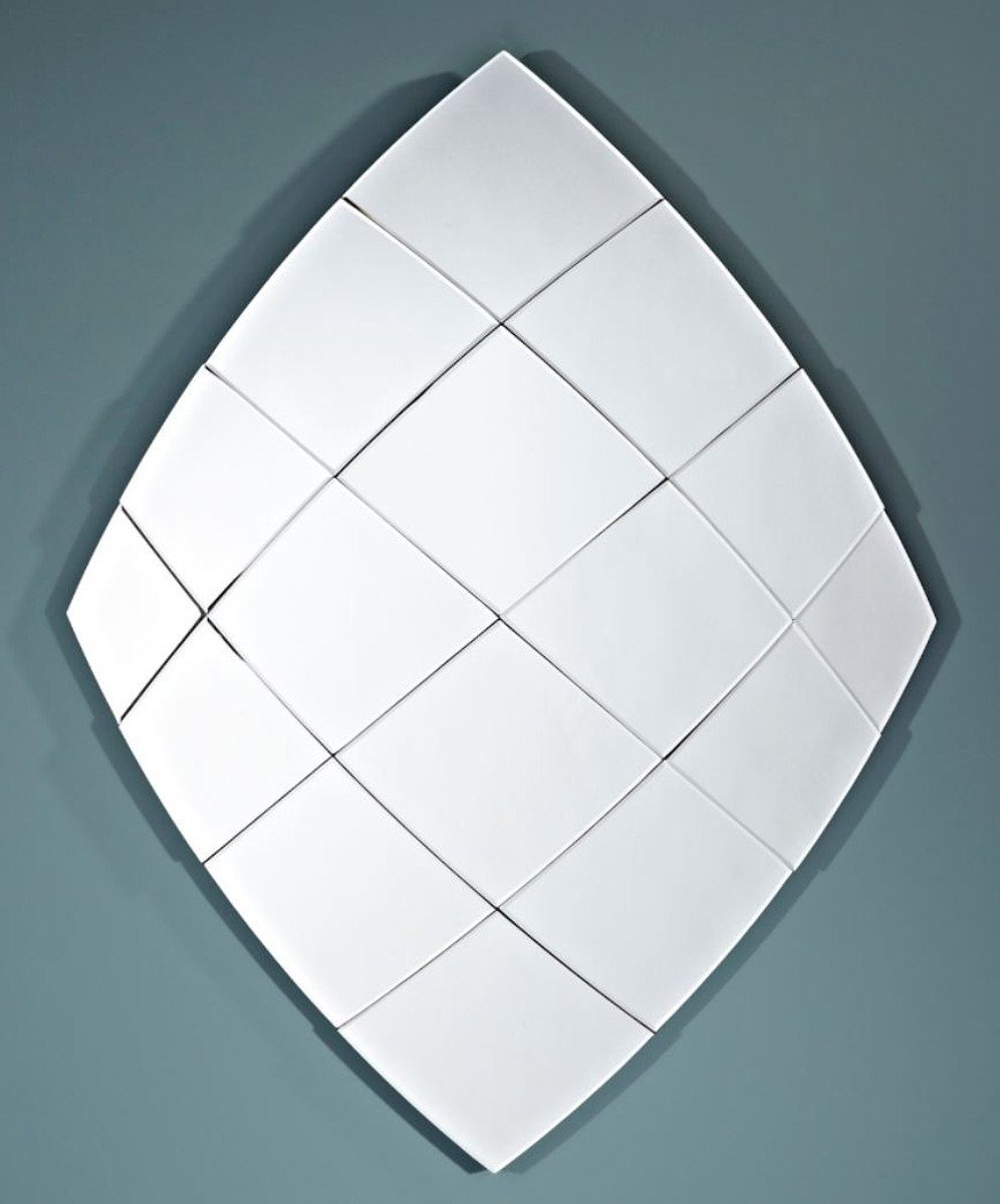 Casa Padrino Spiegel Designer Spiegel im Diamanten Design 97 x H. 125 cm - Luxus Kollektion