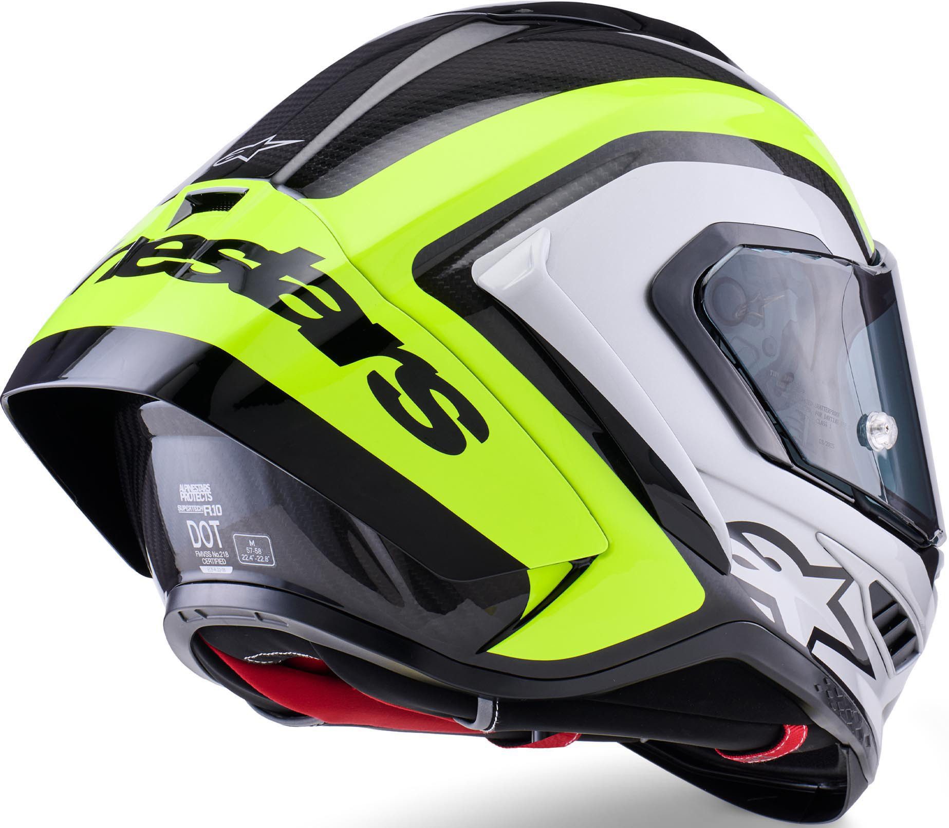Alpinestars Motorradhelm Supertech R10 Arius Helm, antifog beschichtet,Notfallsystem-Polsterung (EQRS),geeignet für