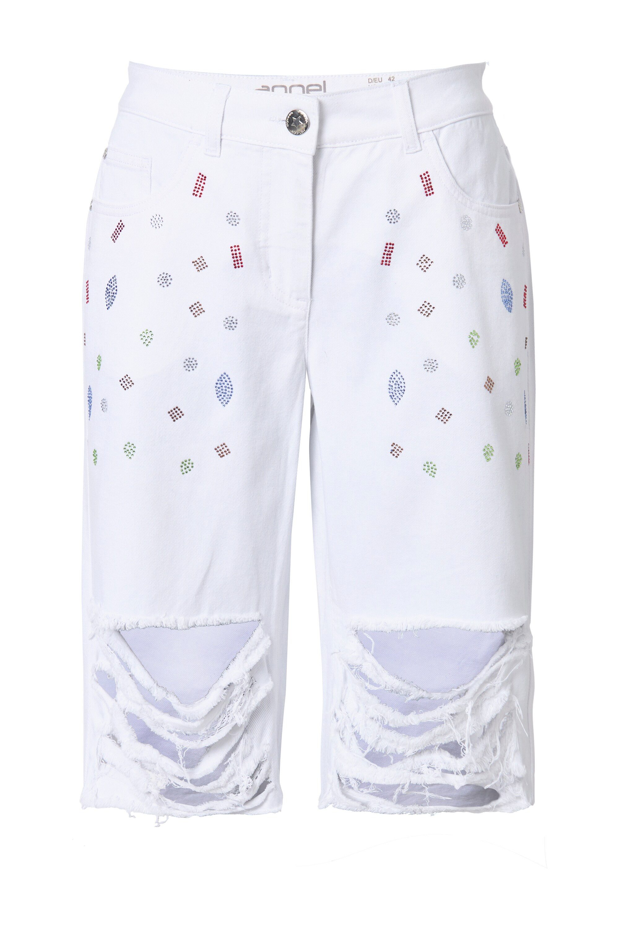 Angel of Style 5-Pocket-Jeans Jeans-Bermuda Berry günstig online kaufen