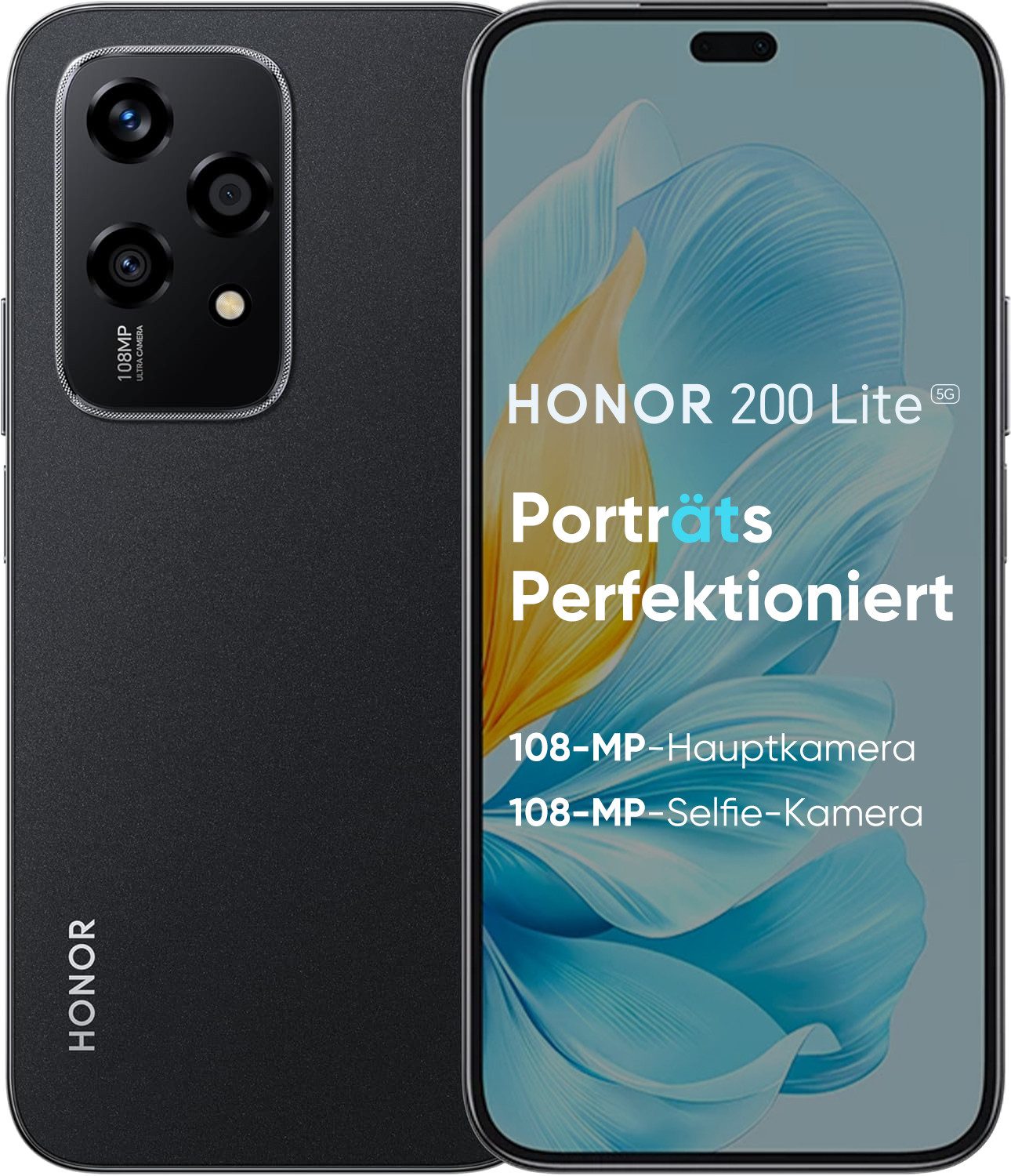 Honor HONOR 200 Lite 5G Handy, 8+256GB, 4500mAh/Dual SIM/NFC/GPS Smartphone (6.7 Zoll, 256 GB Speicherplatz)