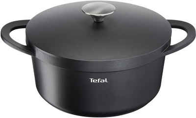 Tefal Schmortopf Trattoria, Aluminiumguss (1-tlg), Aluguss, Antihaftversiegelung, mit Deckel, alle Herdarten, Induktion