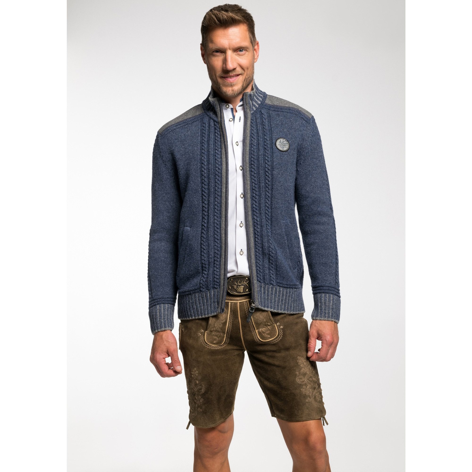 Spieth & Wensky Trachtenstrickjacke Erato- Strickjacke Erato Herren Trachten Wolljanker Strickjacke Jacke aus Schurwolle