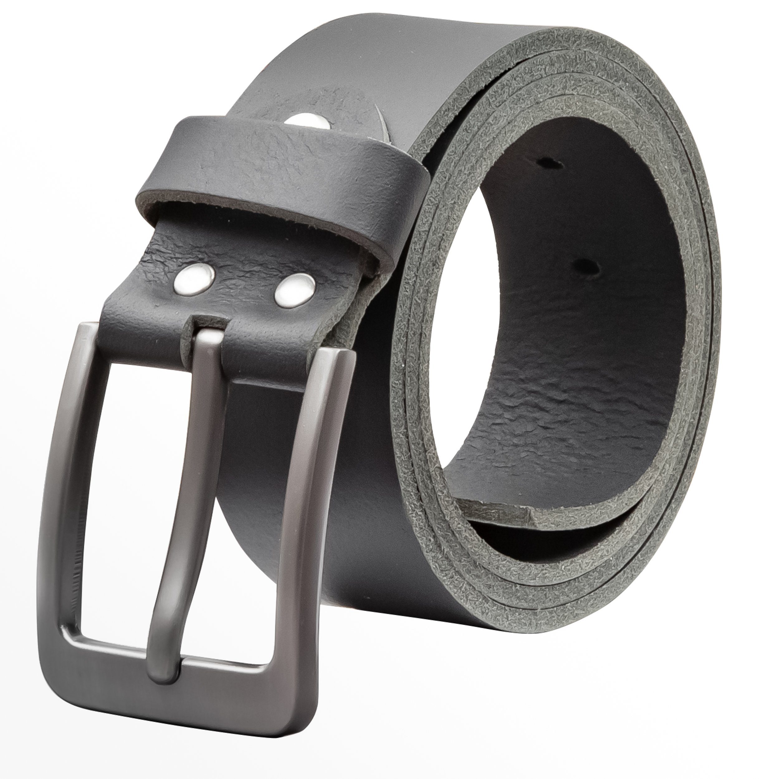 Ledergürtel OM565-VL-Schwarz