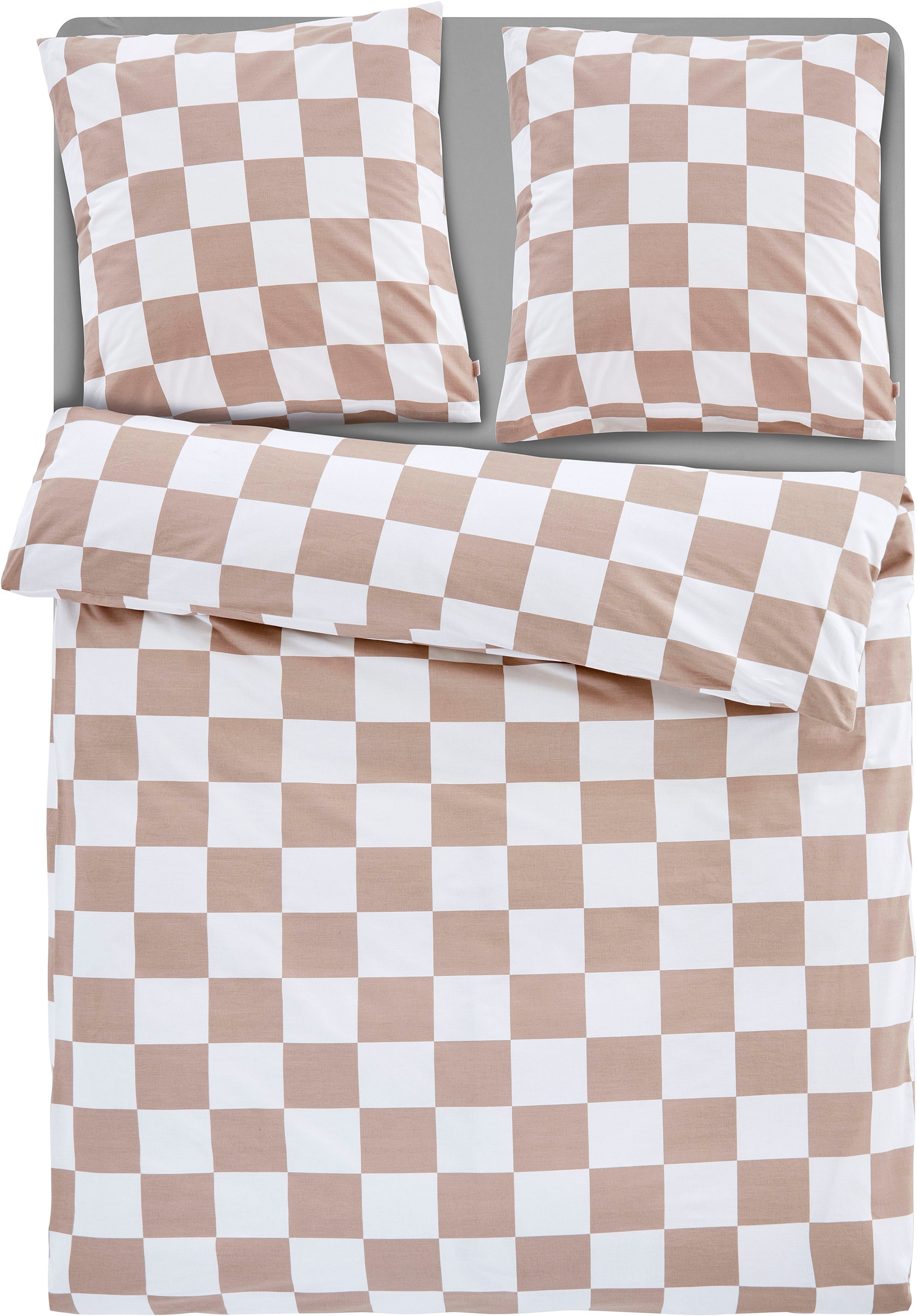 homsy by Ana Johnson Bettwäsche Chessley, Renforcé, 2 teilig, mit coolem Karo-Muster, ab Größe 135x200 cm, by Ana Johnson. € 26,59