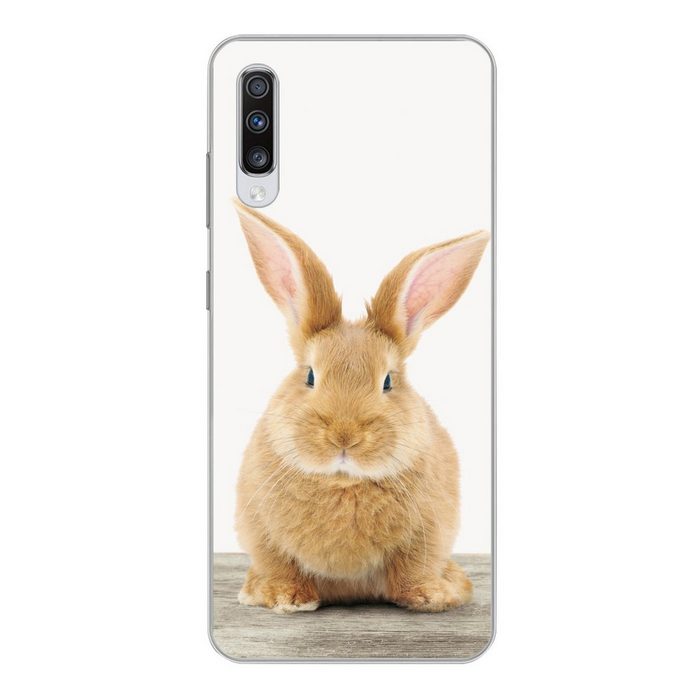 MuchoWow Handyhülle Kaninchen - Babykaninchen - Tiere - Kinder - Mädchen - Jungen Phone Case Handyhülle Samsung Galaxy A70 Silikon Schutzhülle