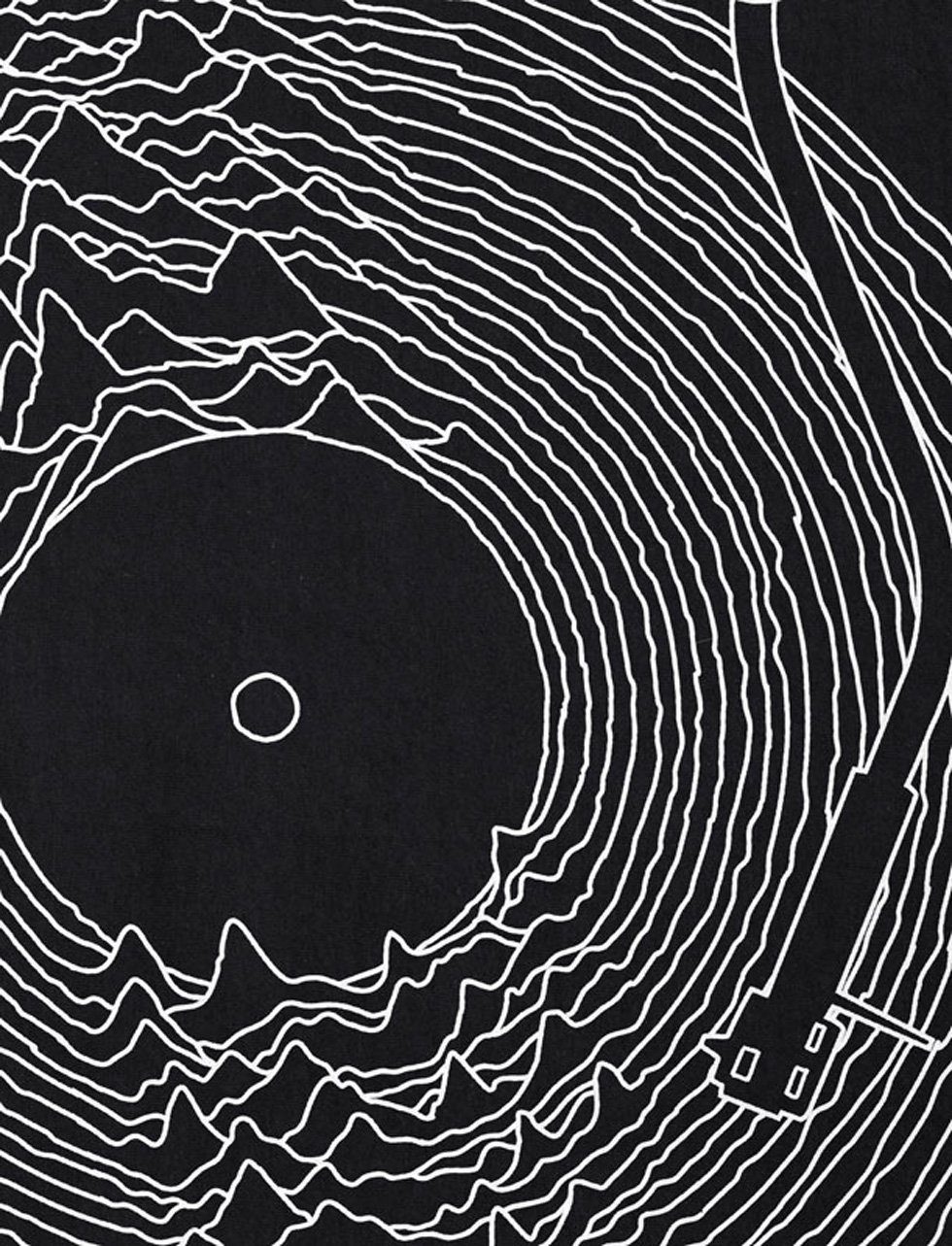 style3 T-Shirt DJ Line Art schallplatte turntable retro günstig online kaufen