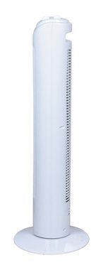 SALCO Turmventilator KLT-1082 weiß, 3 Geschwindigkeitsstufen, 2 Stunden Timer, oszillierend, geräuscharm