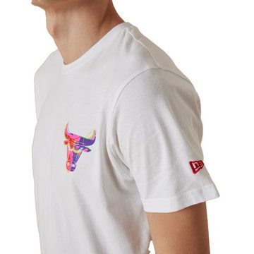 New Era Print-Shirt New Era NBA CHICAGO BULLS Neon Back Tee T-Shirt NEU/OVP
