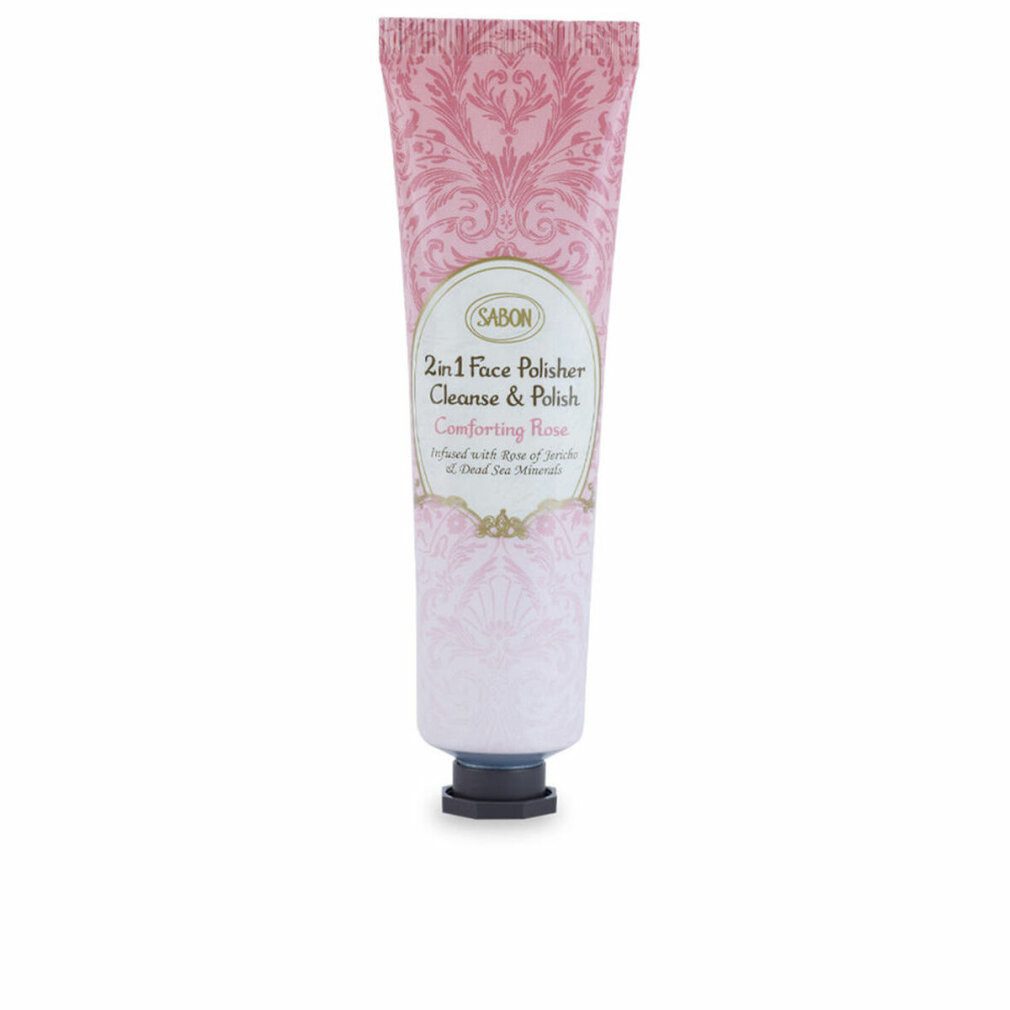 Sabon Körperpflegemittel GESICHTSPOLIERER 2-in-1, beruhigende Rose, 60 ml