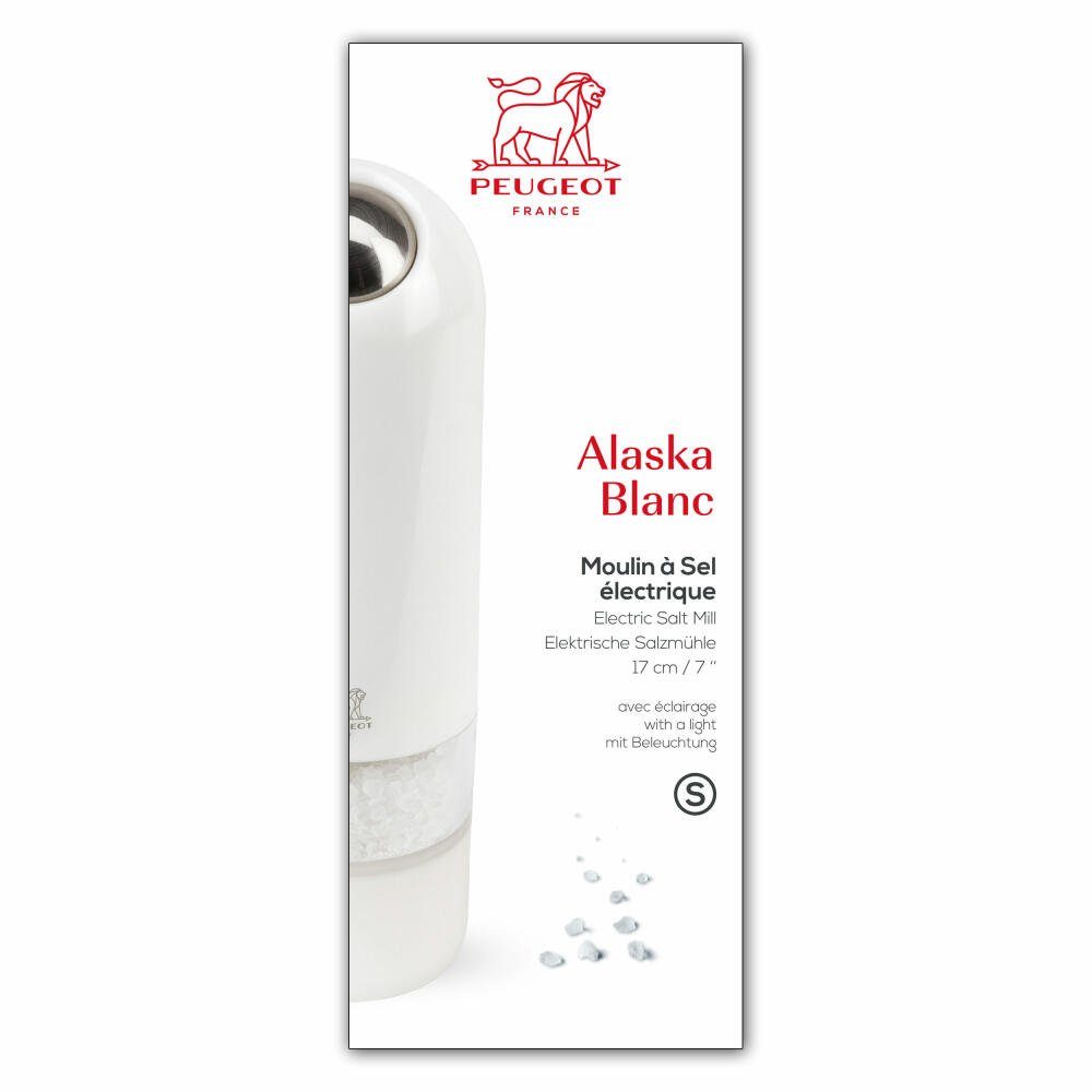PEUGEOT Salzmühle Alaska Elektrisch 27674 Weiß 17 cm