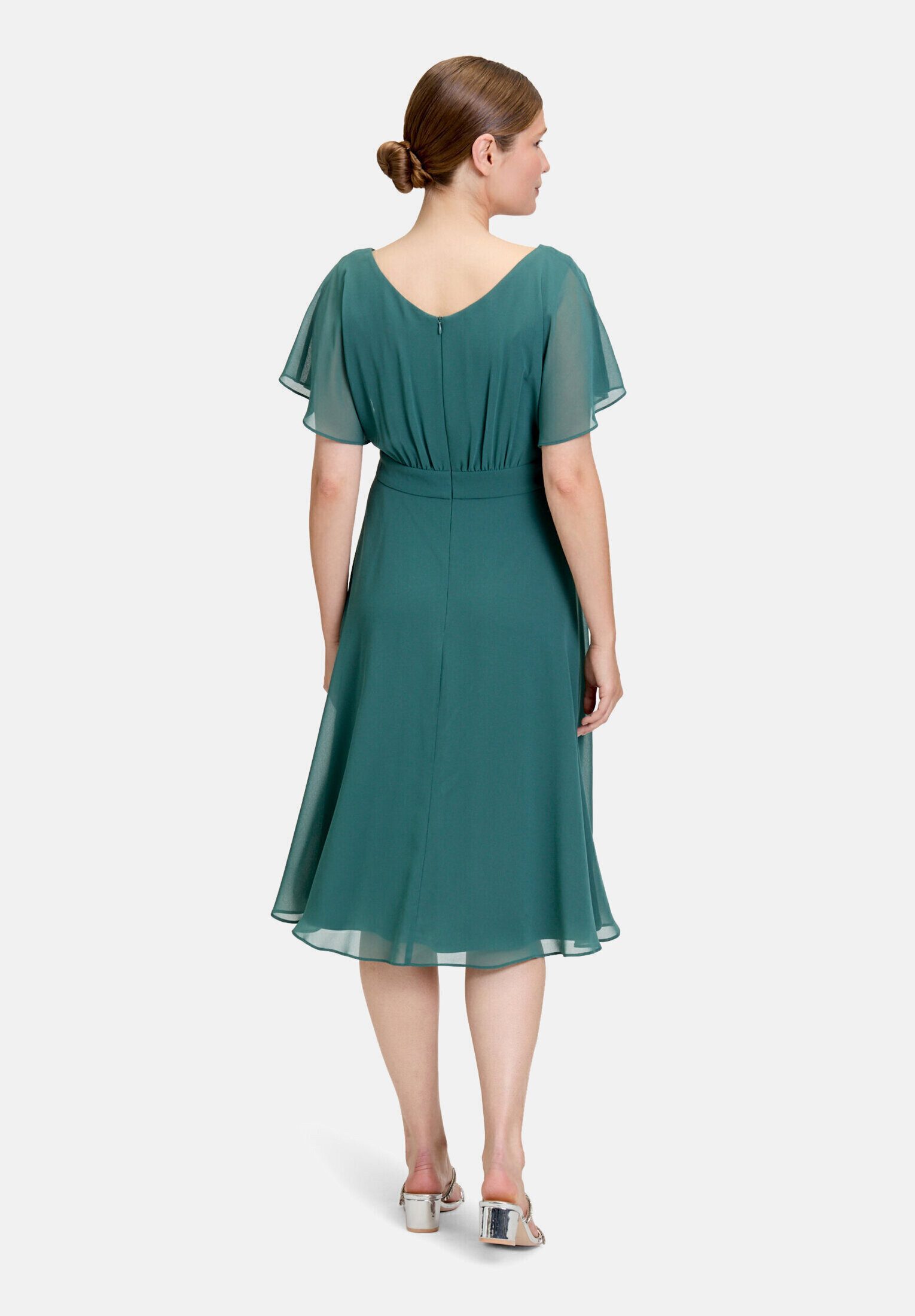 Vera Mont Cocktailkleid Damen kurzarm Raffung