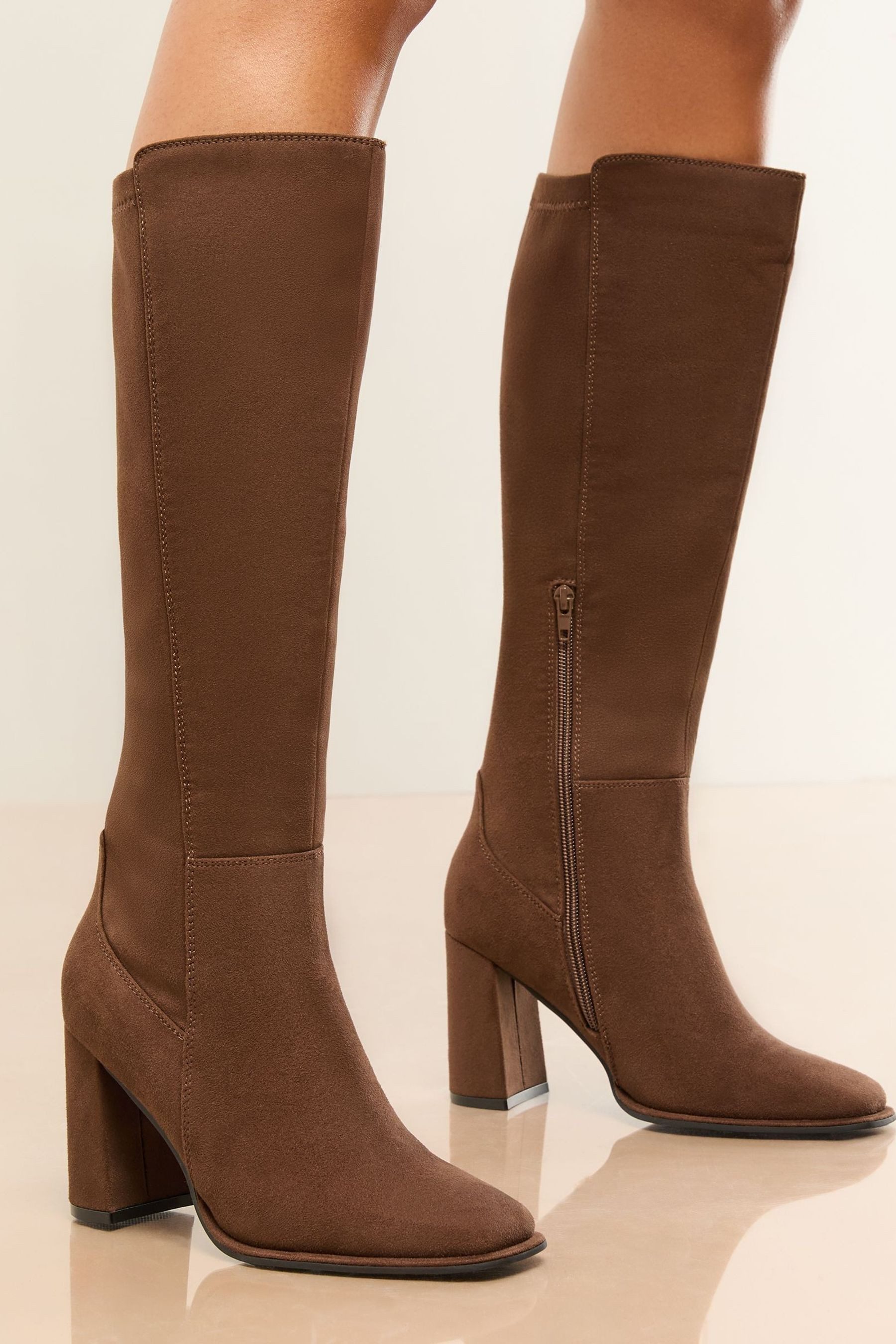 LIPSY Lipsy lange Stiefel mit Blockabsatz Stiefel (1-tlg) günstig online kaufen