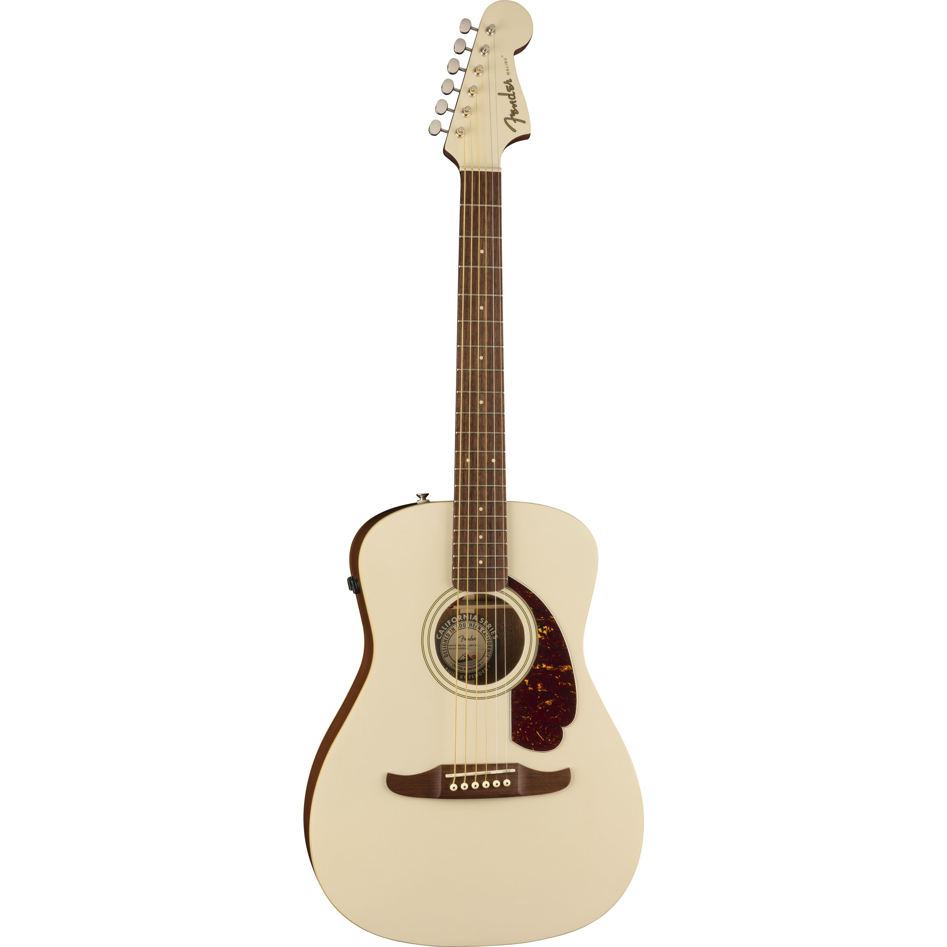 Fender Westerngitarre, Westerngitarren, Mini Gitarren, Malibu Player WN Olympic White - Westerngitarre