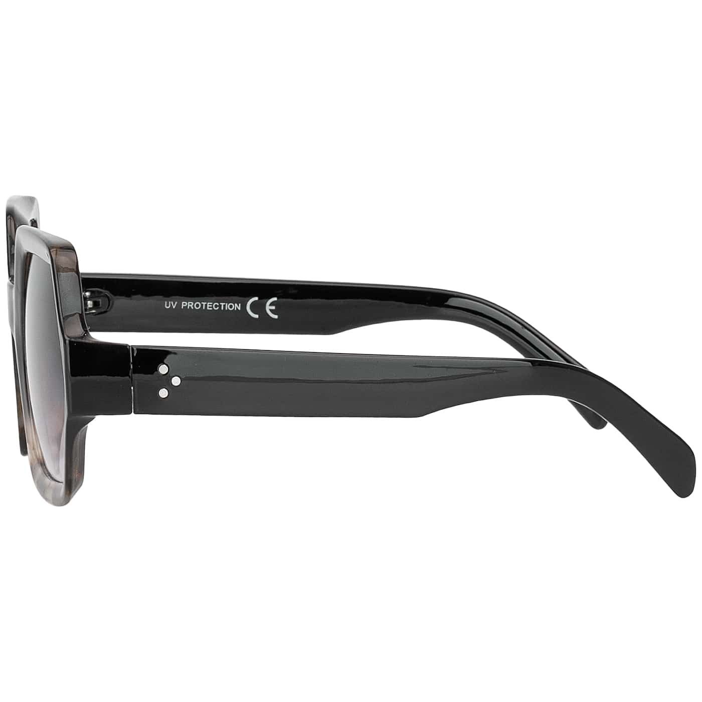 BEZLIT Eyewear Retrosonnenbrille Damen mit Sonnenbrille und braunen Linsen Große Schwarz-Marmoriert (1-St) violett Designer